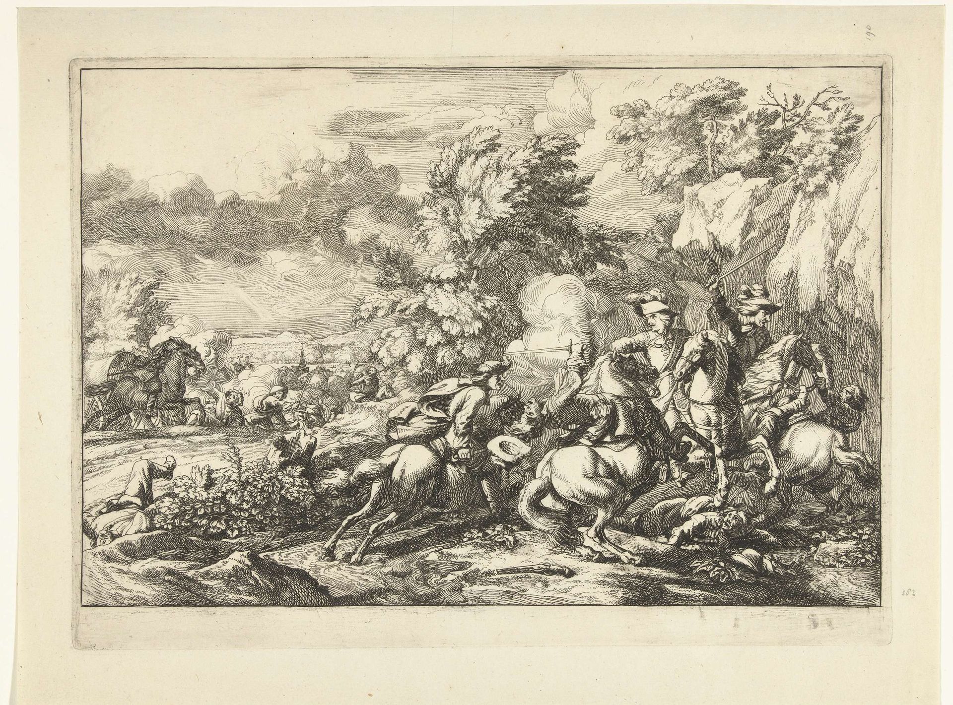 Ruitergevecht by Hugo Allard