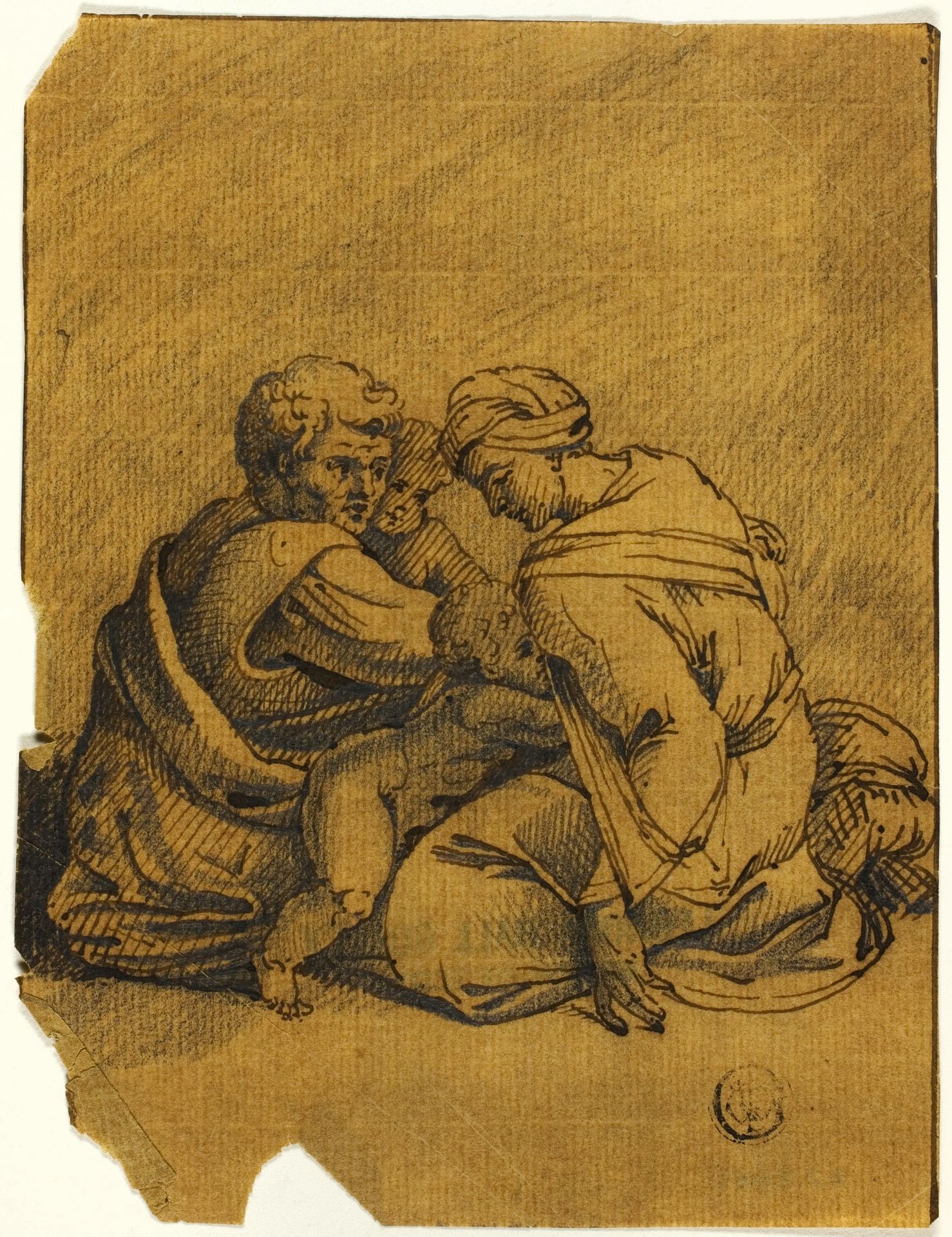 Family Group: Ozias, King of Judah, Nursed by his Mother by Michelangelo