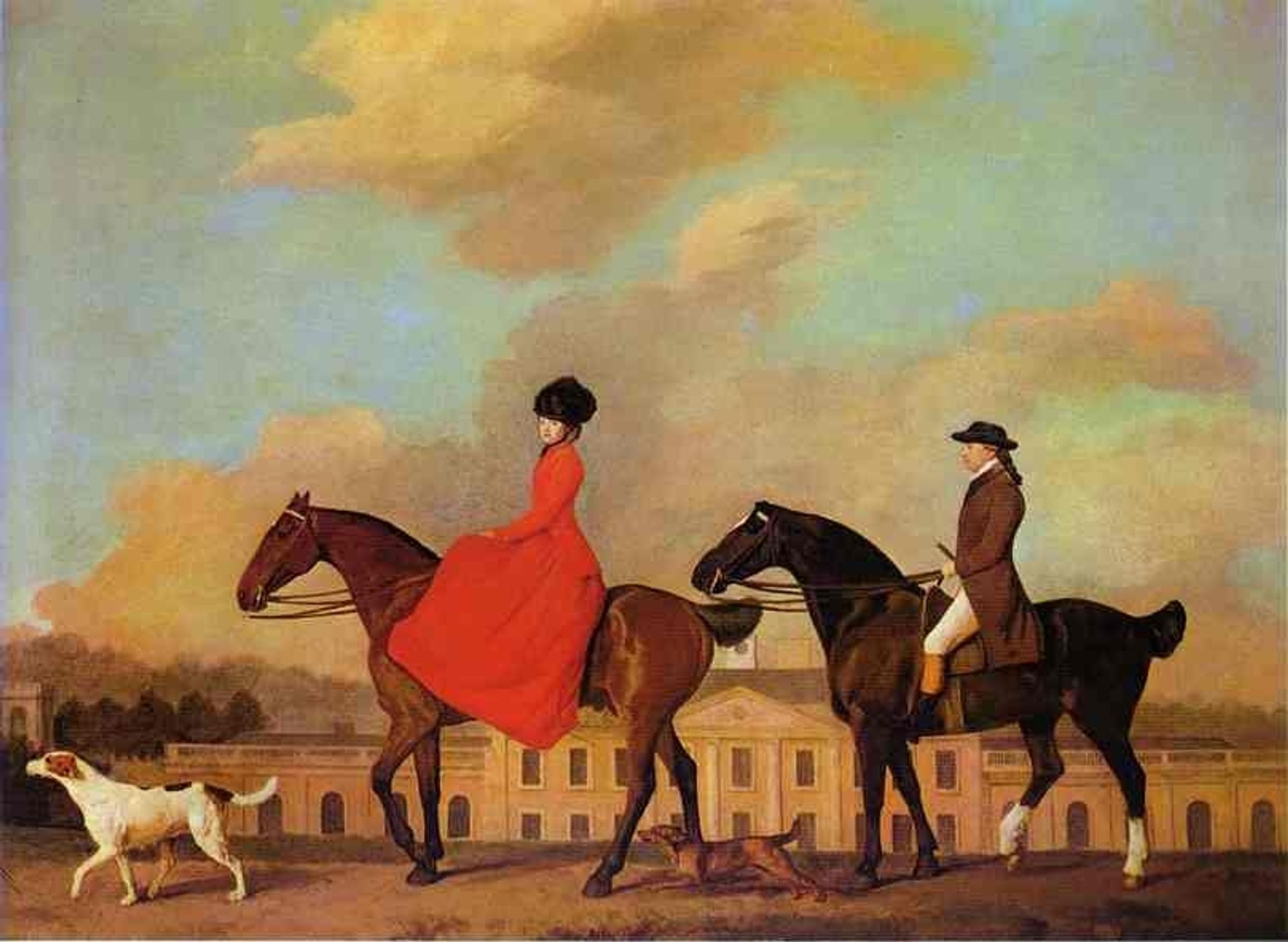 John and Sophia Musters riding at Colwick Hall by George Stubbs