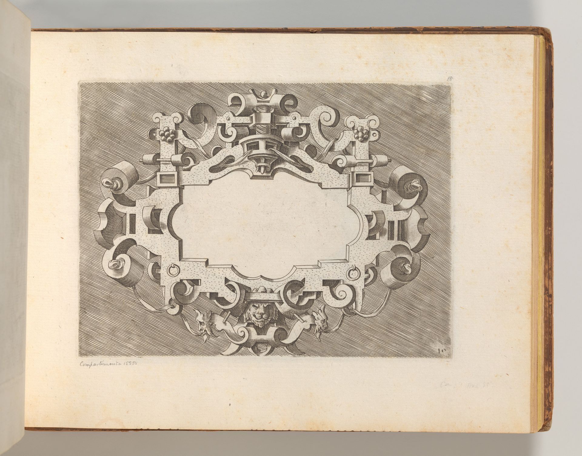 Targhe ed altri ornati di varie e capricciose invenzioni (Cartouches and other ornaments of various and capricious invention, page 21) by Hans Vredeman de Vries