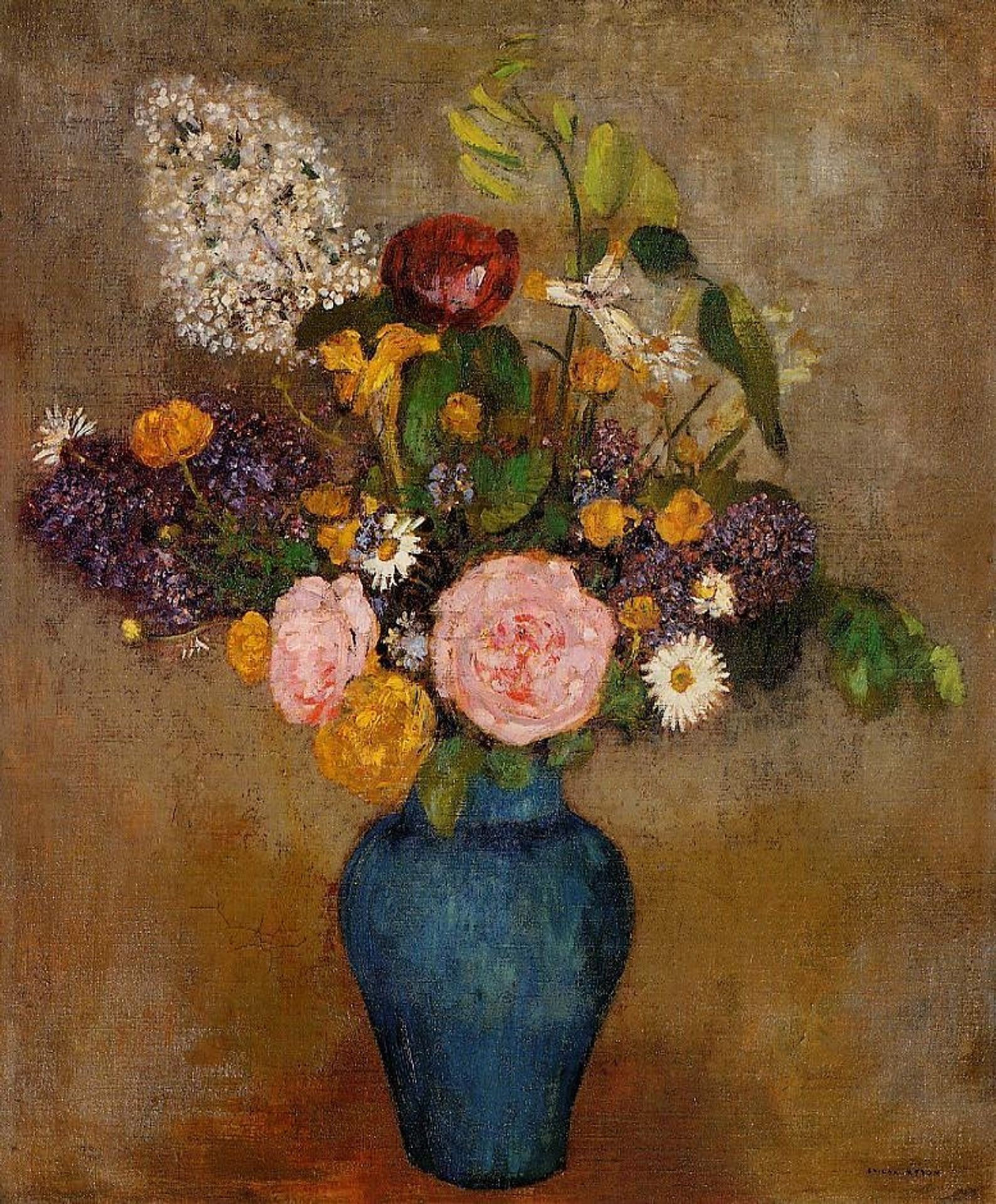 Vase of Flowers by Odilon Redon