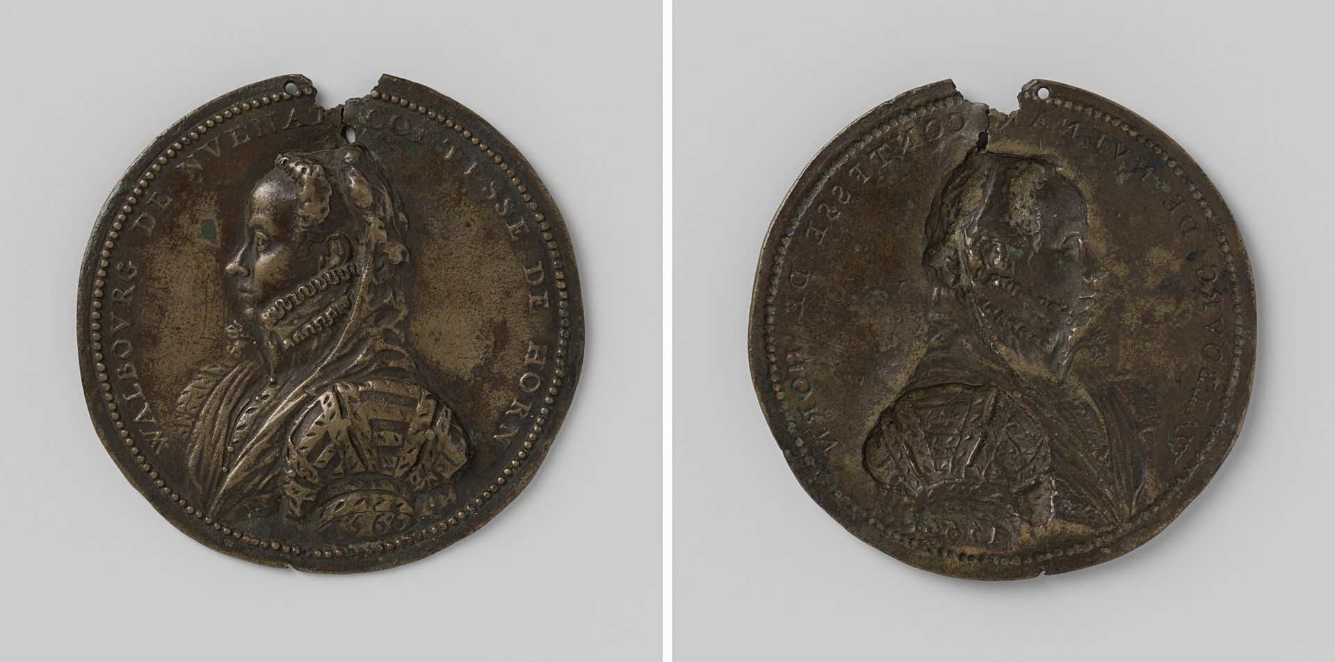Walburg van Nieuwenaar, gravin van Horne by Jacques Jonghelinck