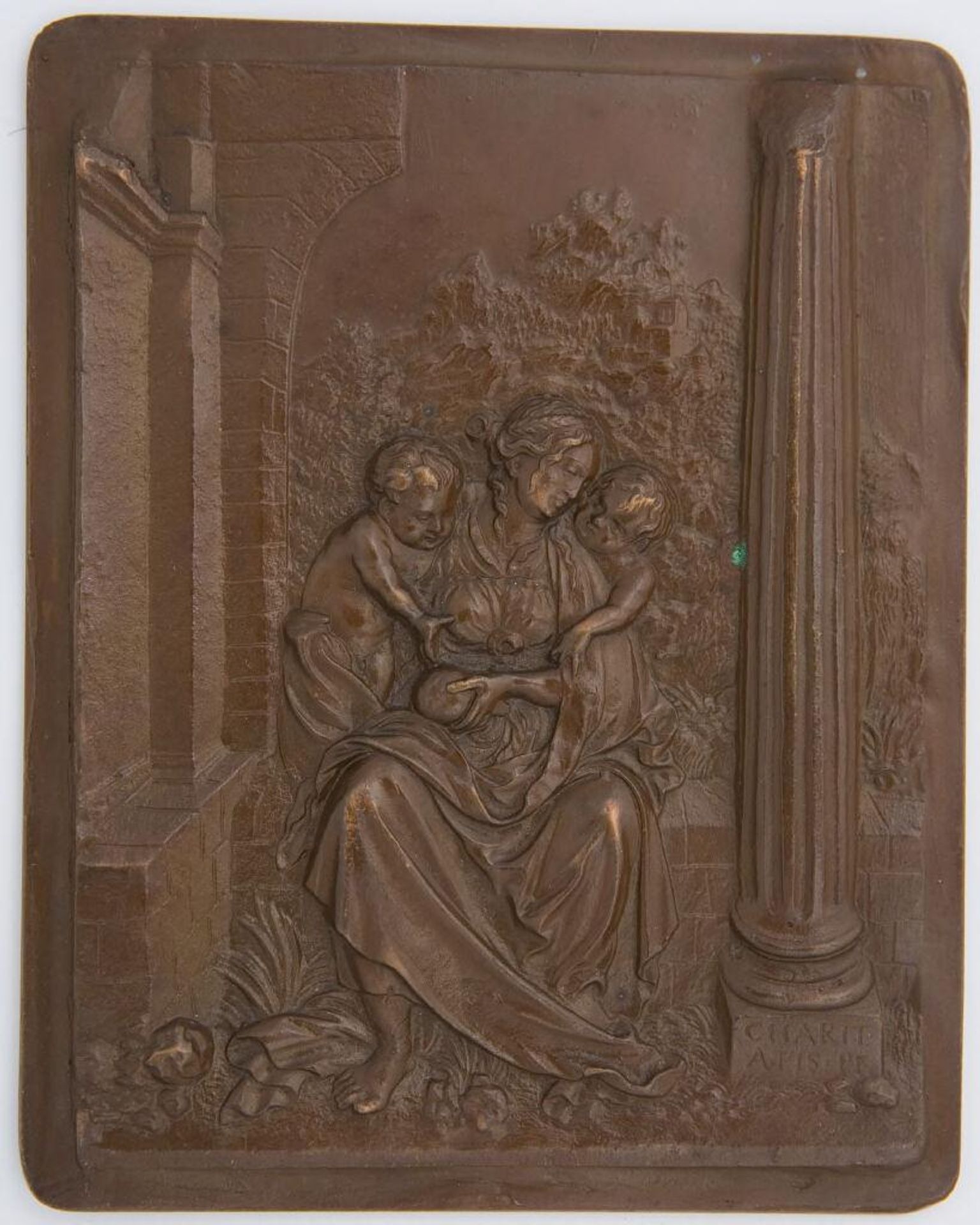 Charity, from the series "The Seven Virtues (seated, rectangular)" by Anonymous