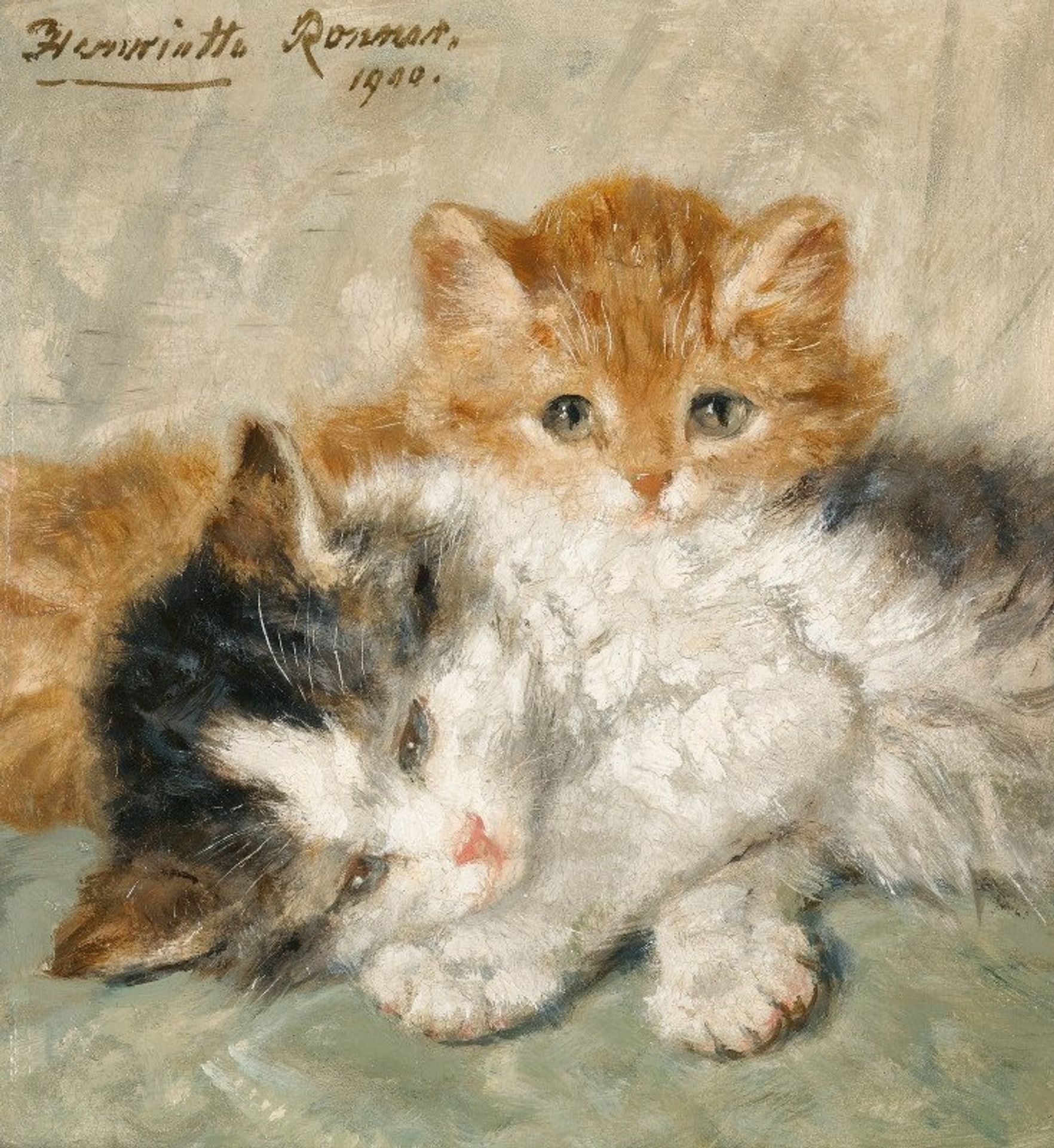 Sleepy Kittens by Henriëtte Ronner-Knip