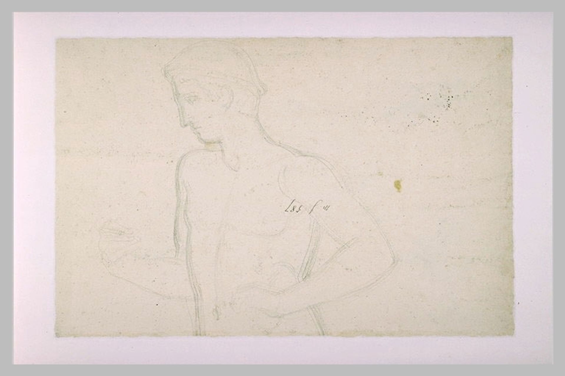 Study of a young man seen in chest by Pierre-Narcisse Guerin