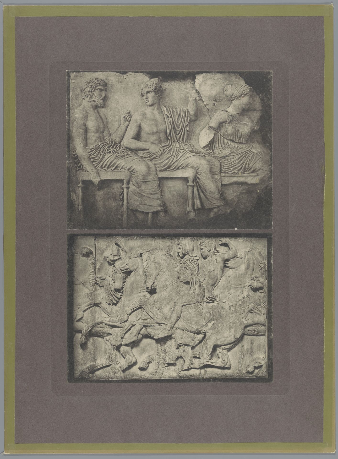 Twee details van het Parthenonfries by Anonymous
