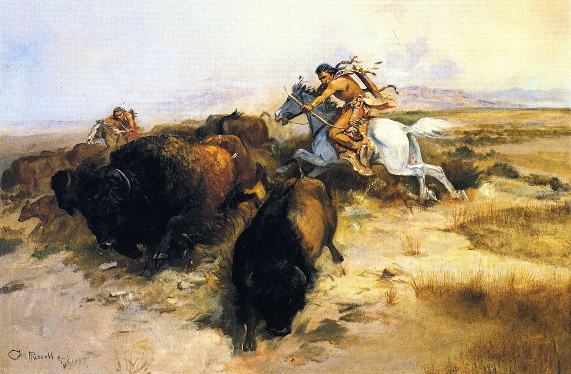 Buffalo Hunt by Charles M. Russell