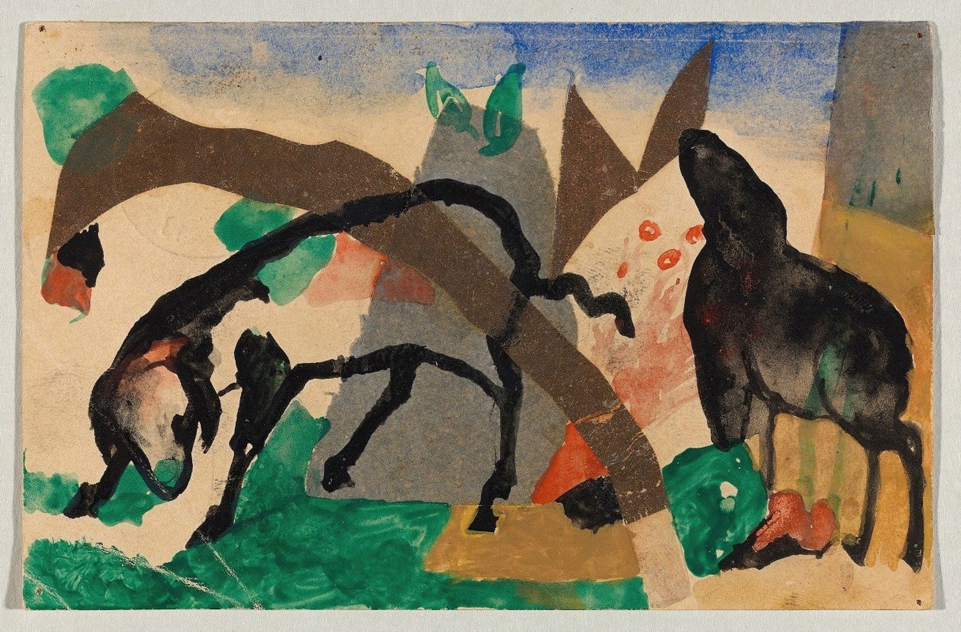 Two sheep by Franz Marc