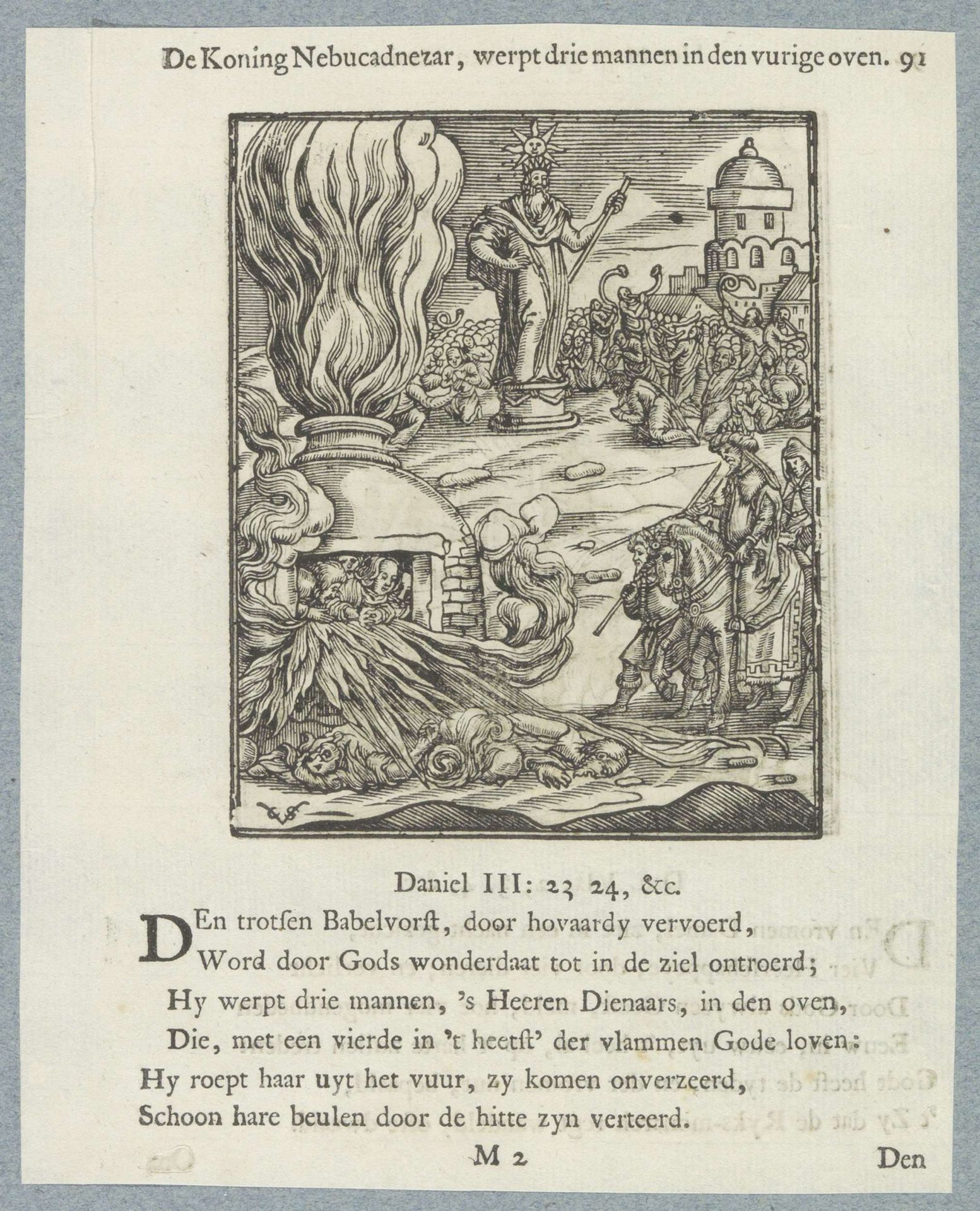 Mannen in de vuuroven by Christoffel van (II) Sichem