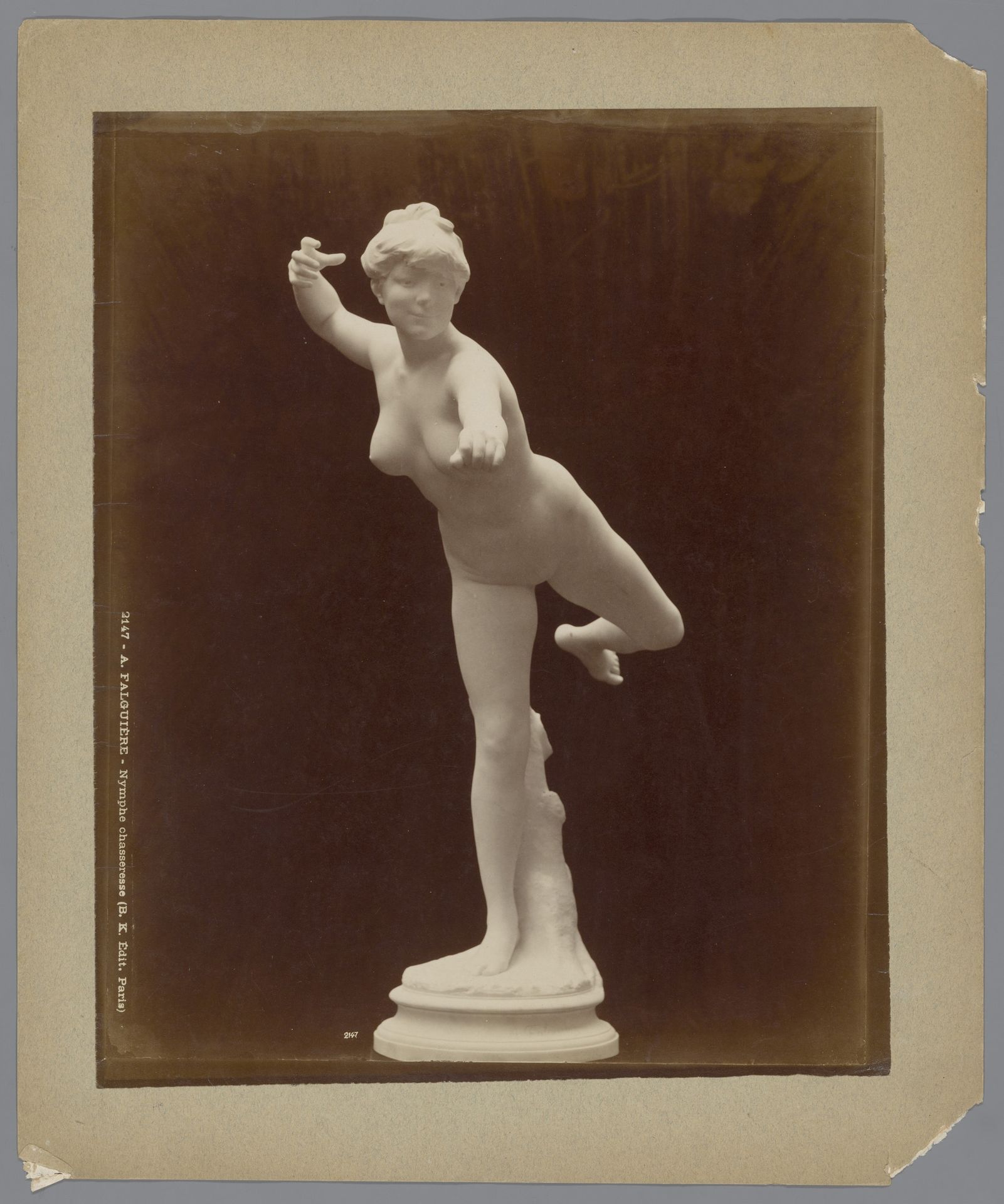 Beeld van een jagende nimf door A. Falguière by Anonymous