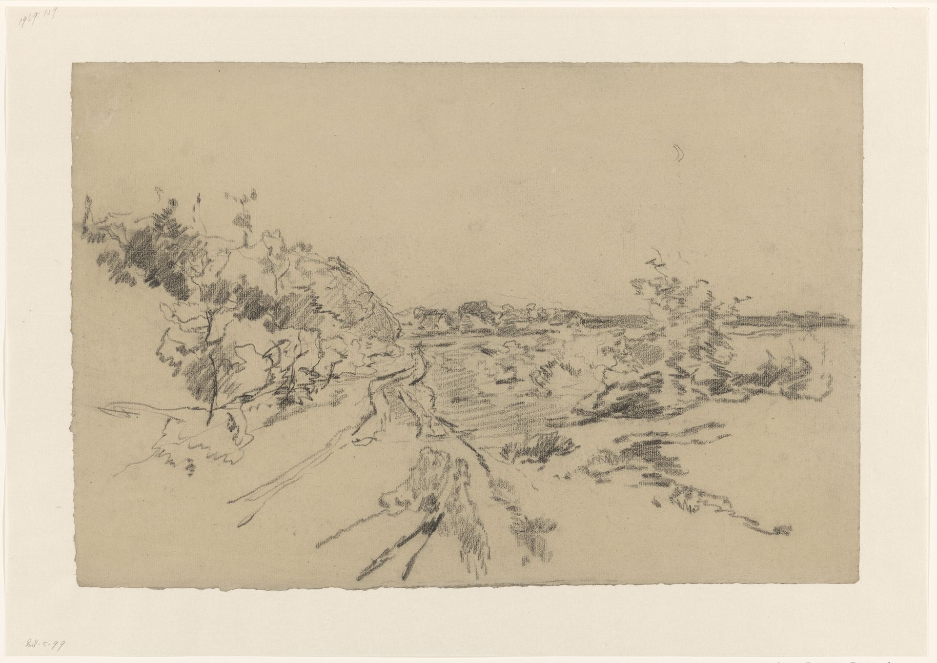 Landschap by Egbert Rubertus Derk Schaap