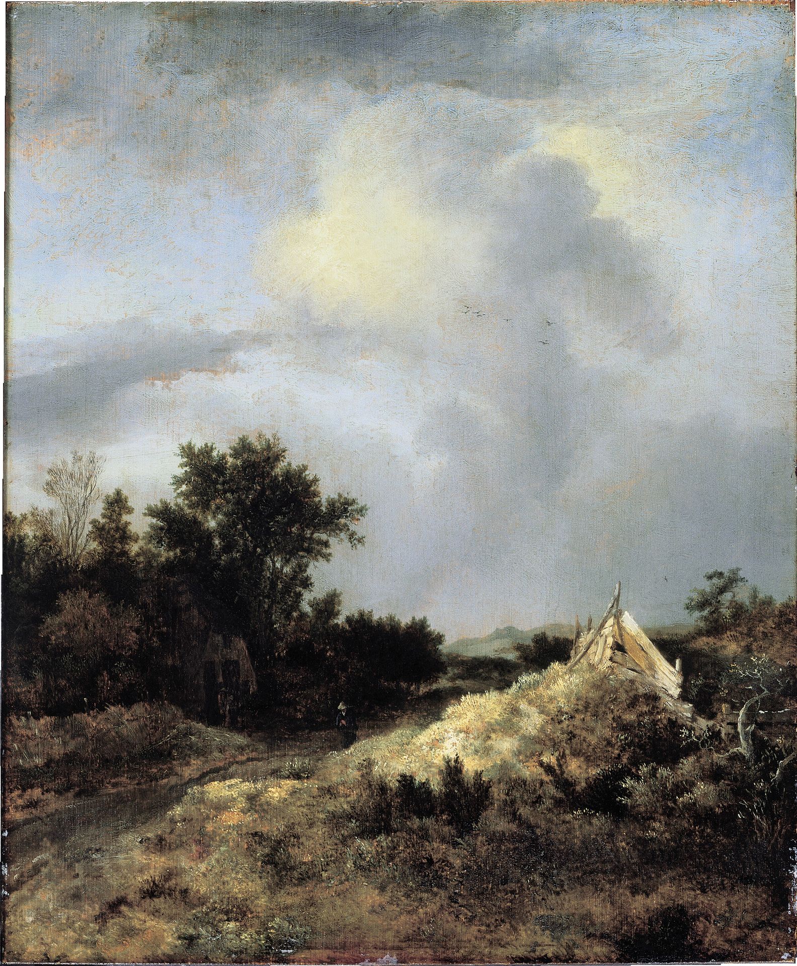 Dune Landscape with Fence by Jacob van Ruisdael