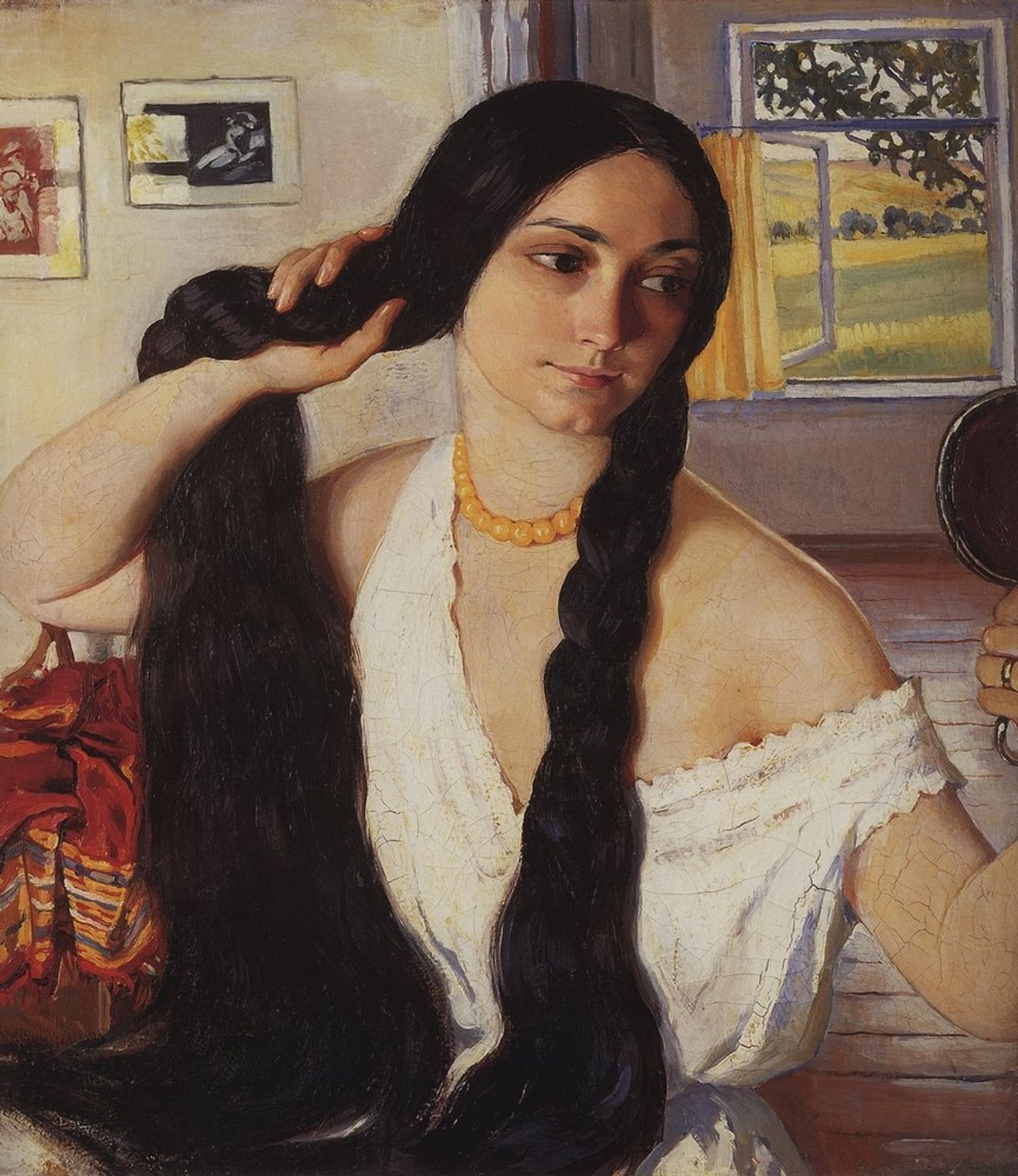 Portrait of Olga Konstantinovna Lancere by Zinaida Serebriakova