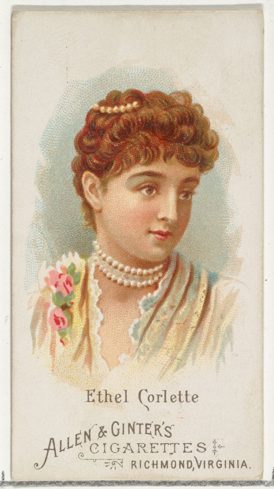 Ethel Corlette, from World's Beauties, Series 1 (N26) for Allen & Ginter Cigarettes by Allen & Ginter