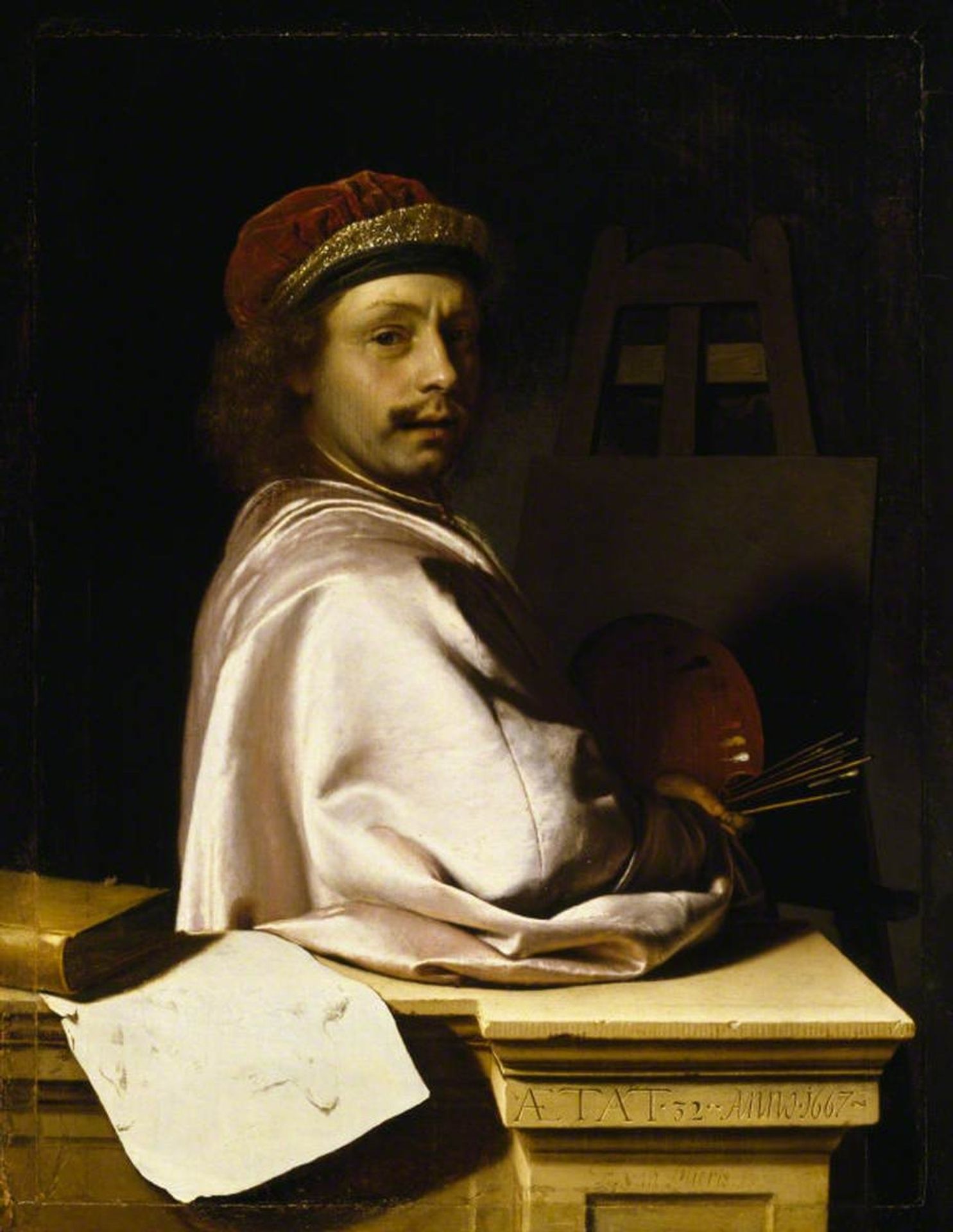 Self Portrait, Aged 32 by Frans van Mieris the Elder