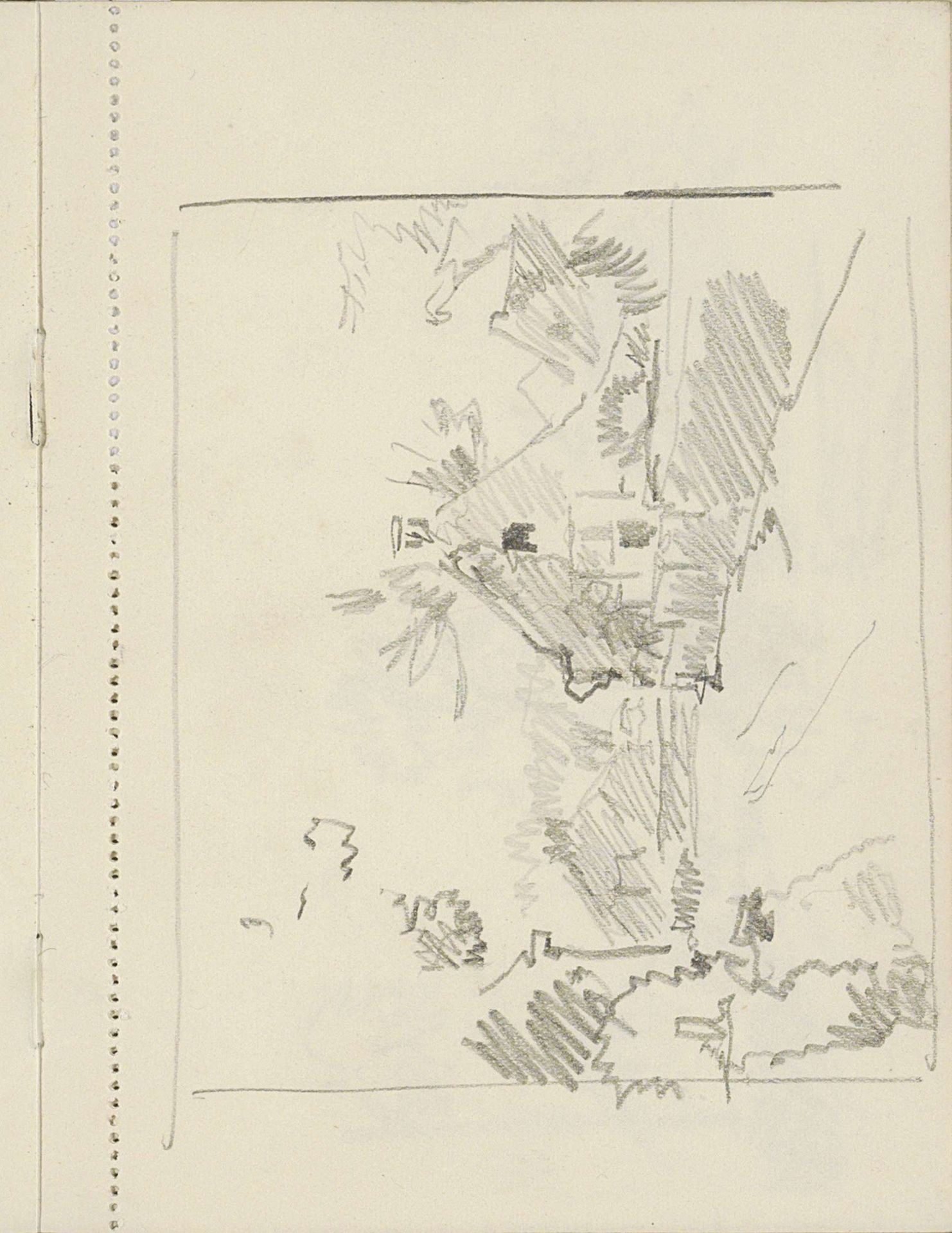 Pad langs plattelandswoningen by Cornelis Vreedenburgh