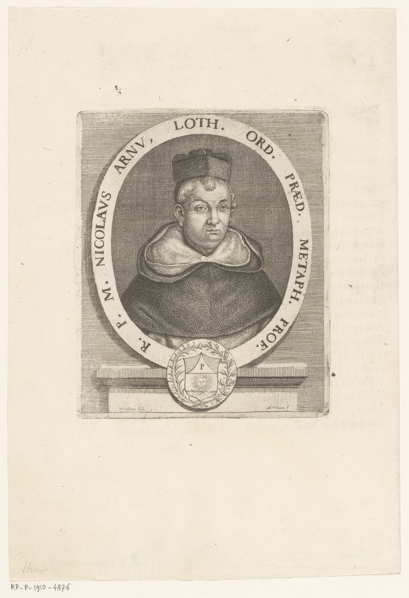 Portret van Nicolas Arnu by Martial Desbois