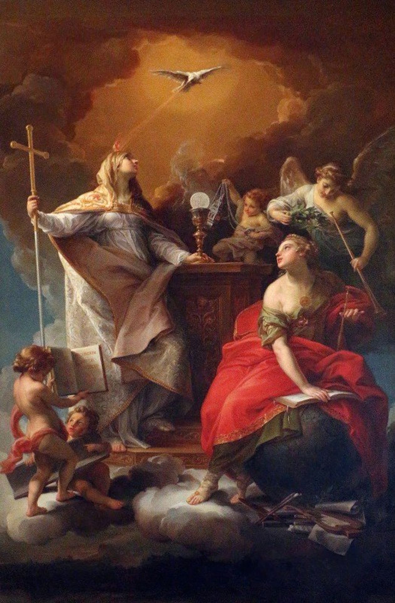 Allegory Of Religion by Pompeo Batoni