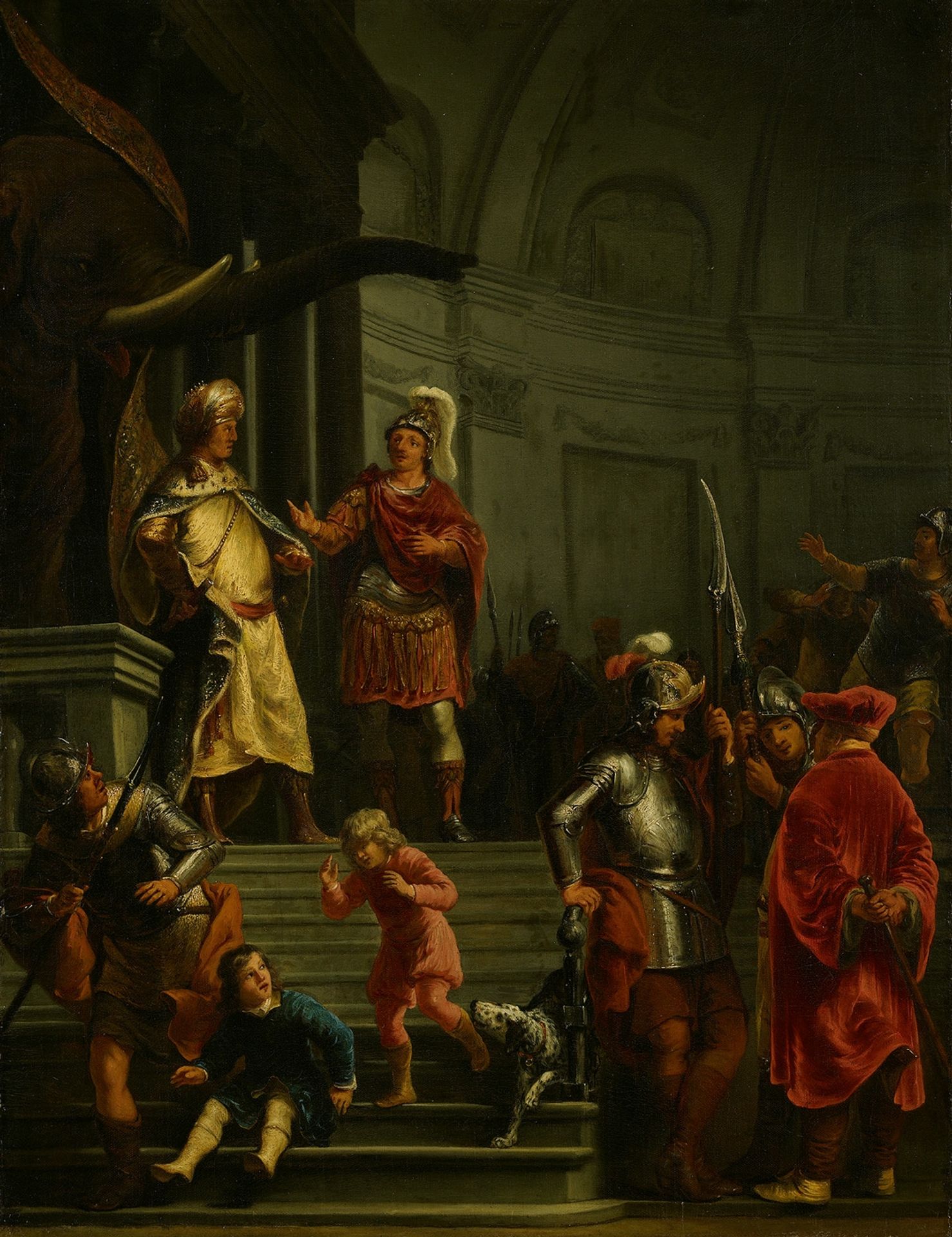 De Onverschrokkenheid Van Fabricius in Het Legerkamp Van Pyrrhus by Ferdinand Bol