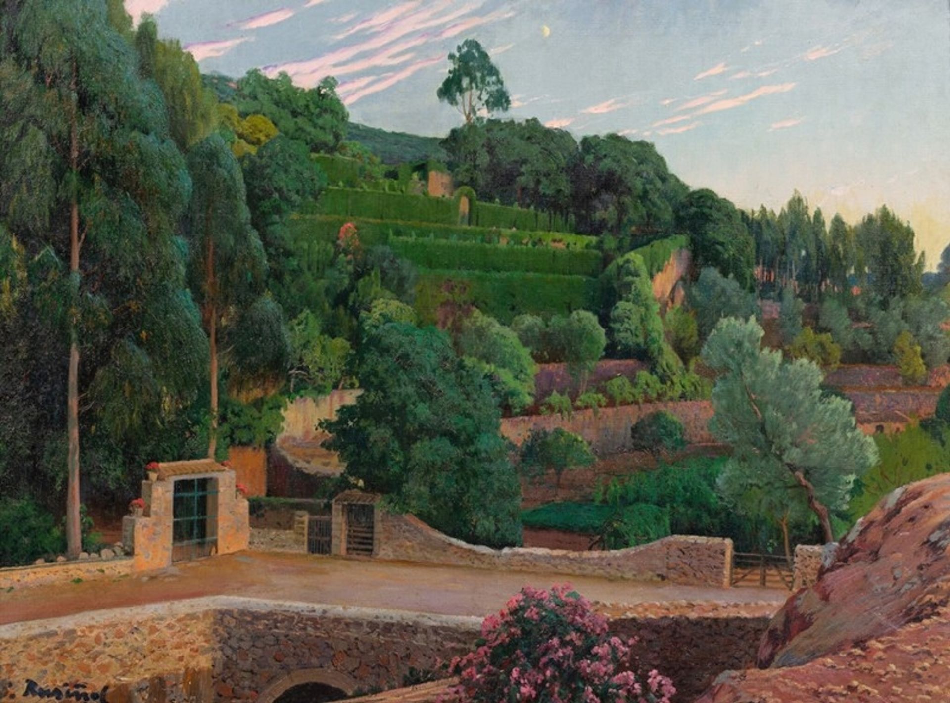 Green Amphitheater, a view of Sa Coma gardens by Santiago Rusiñol