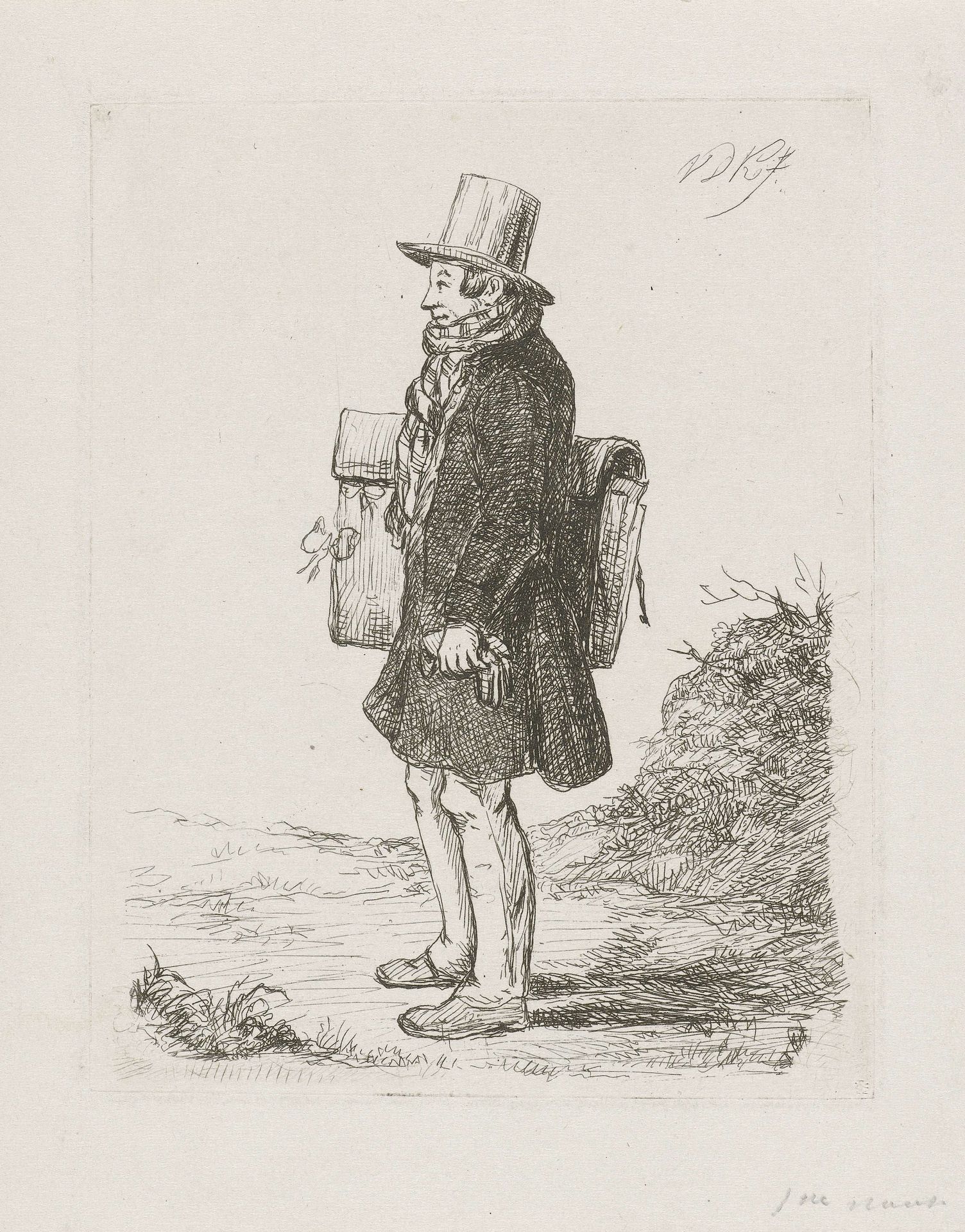 Portret van Hermanus Jan Hendrik Rijkelijkhuizen by David van der (1804-1879) Kellen