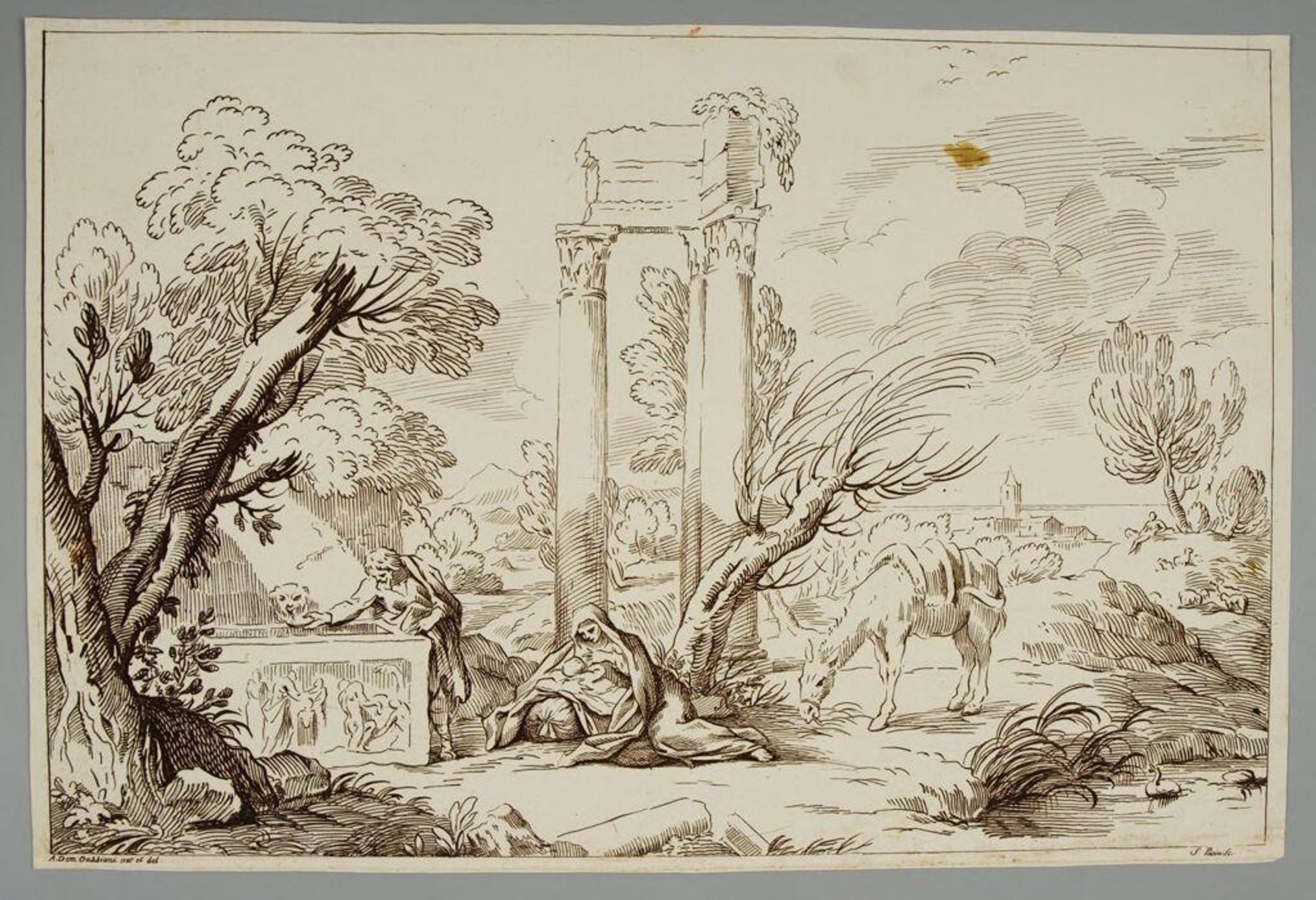 Rest of the Holy Family by Santi Pacini