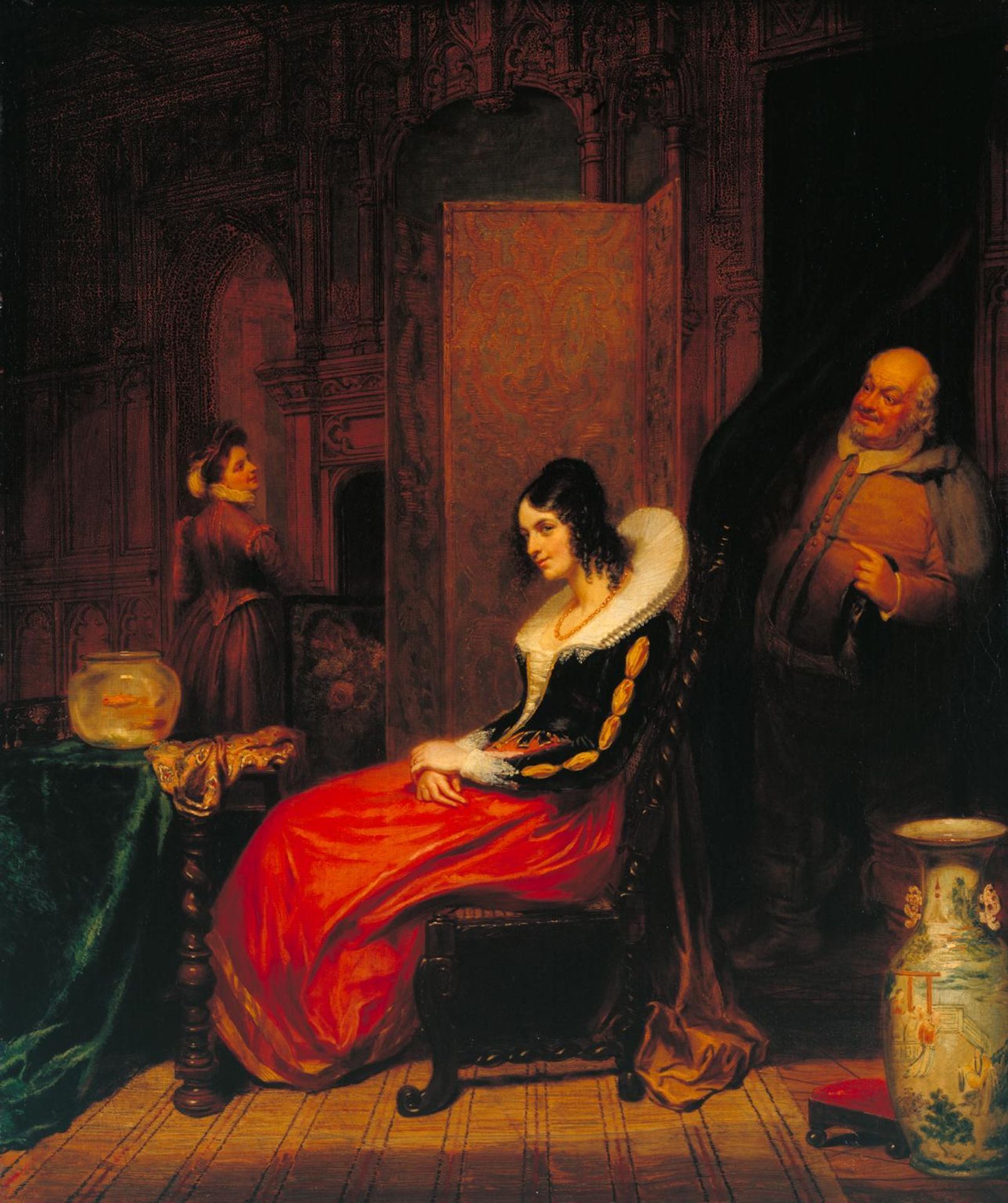 Falstaff’s Assignation with Mrs Ford by  George Clint