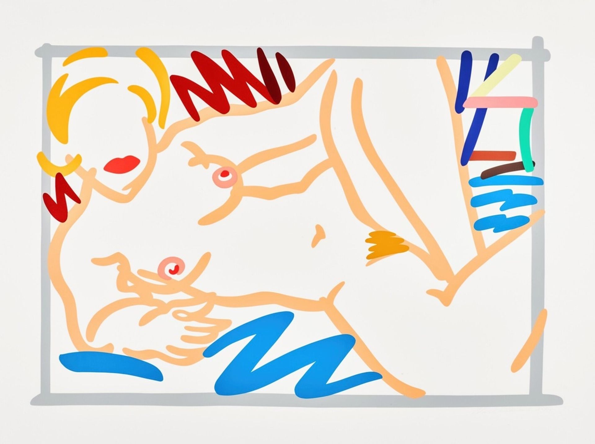 Judy With Blue Blanket by Tom Wesselmann