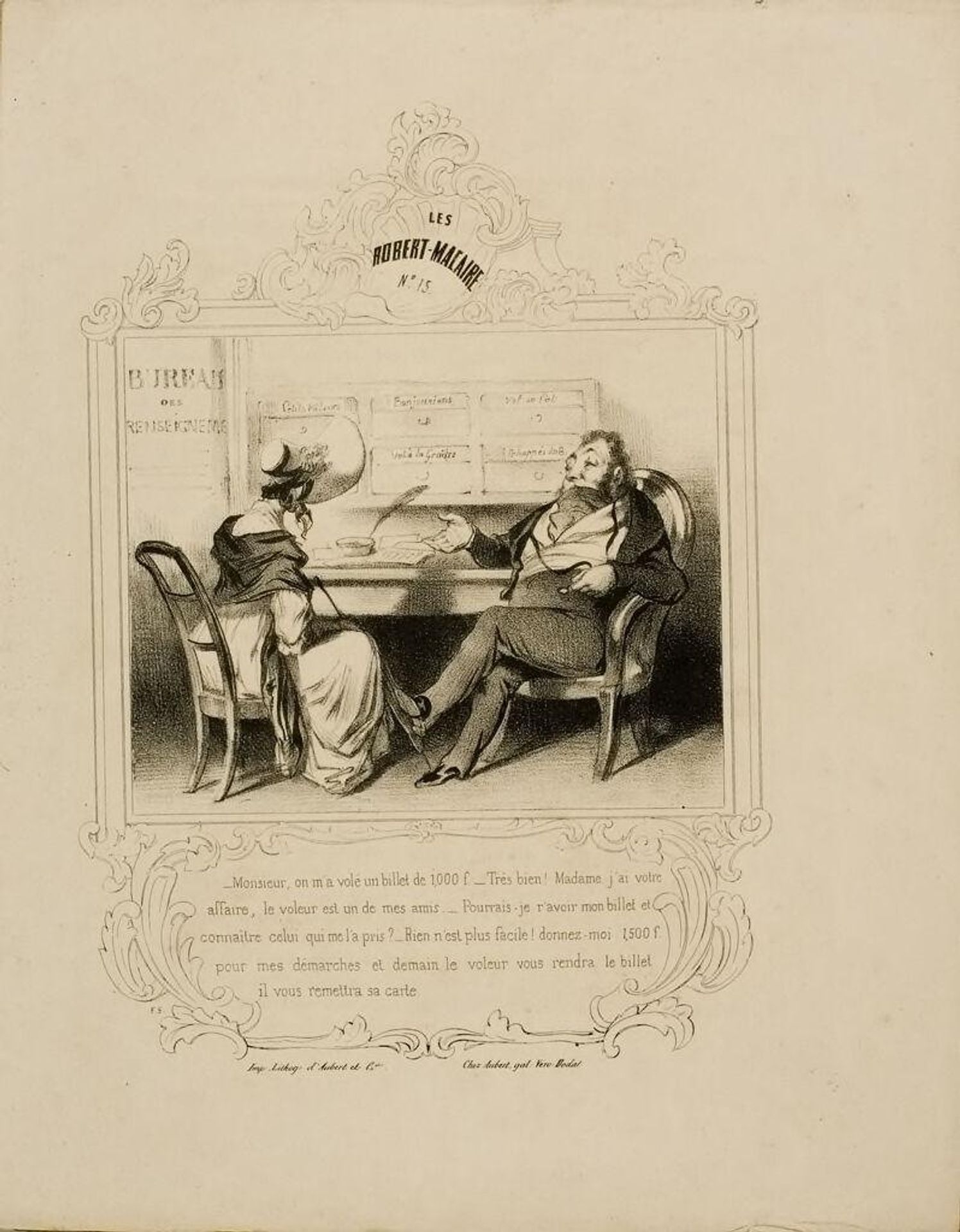 Robert Macaire, Intelligence Agent by Honoré Daumier