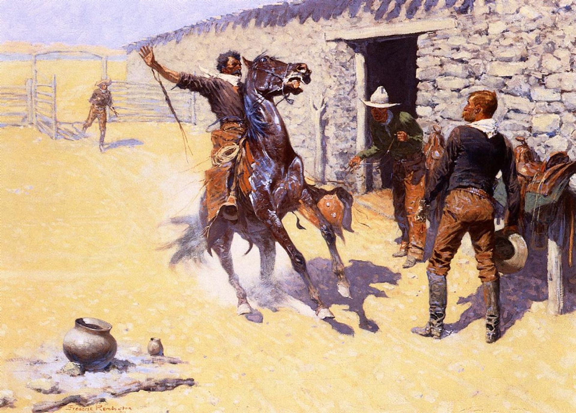 The Apaches! by Frederic Remington