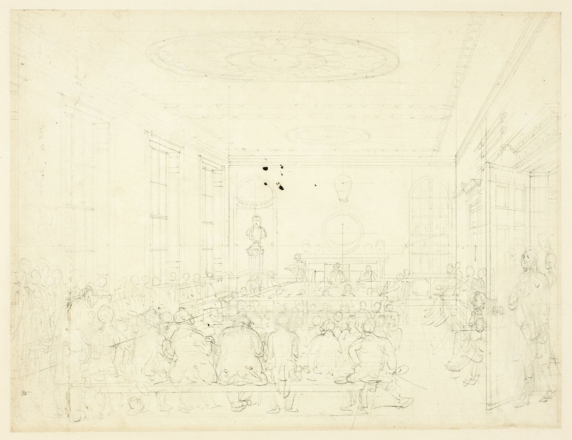Study for Society for the Encouragement of Agriculture, from Microcosm of London by Augustus Charles Pugin