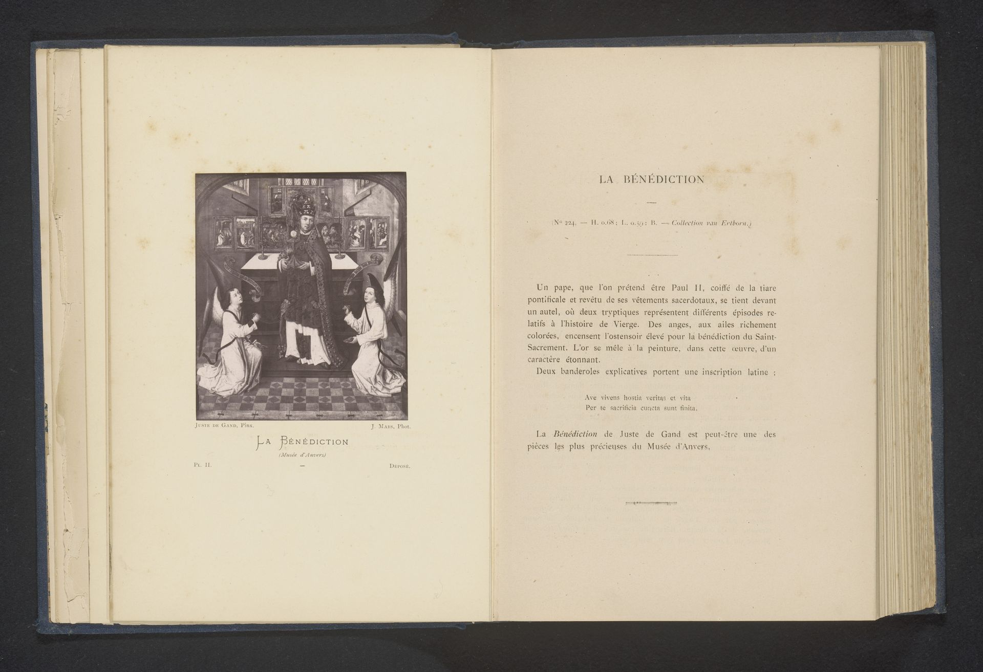 Reproductie van de Zegening door Justus van Gent by Joseph Maes