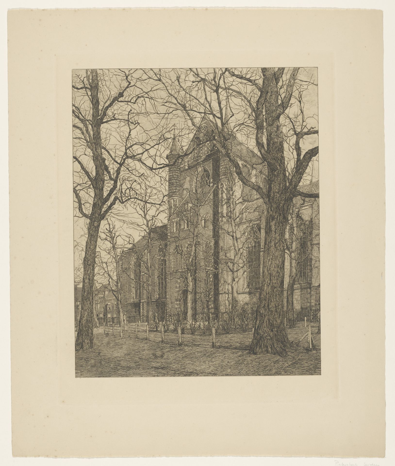 Pieterskerk in Leiden by Gerrit Haverkamp