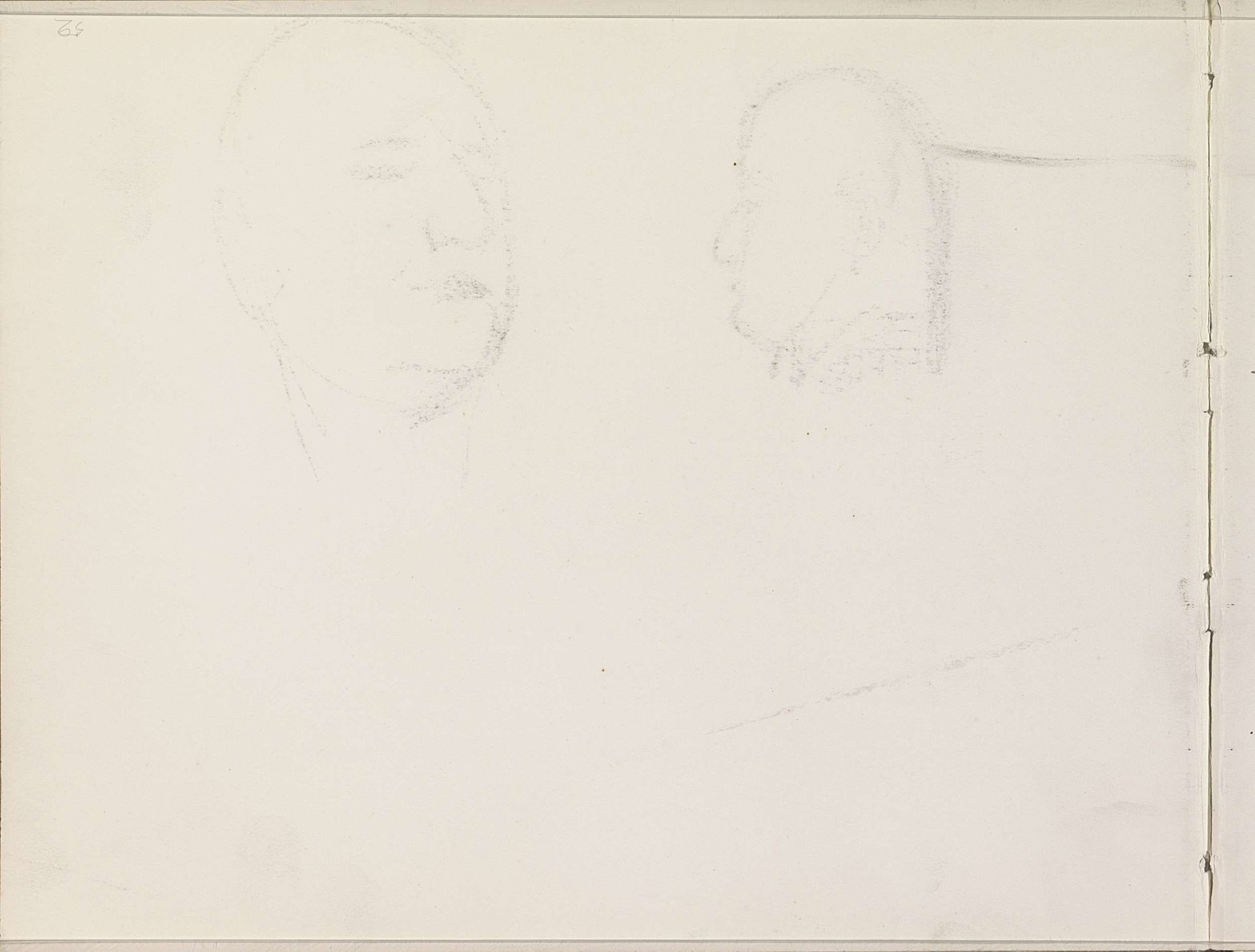 Abklatsch van de krijttekening op blad 2 recto by Isaac Israels
