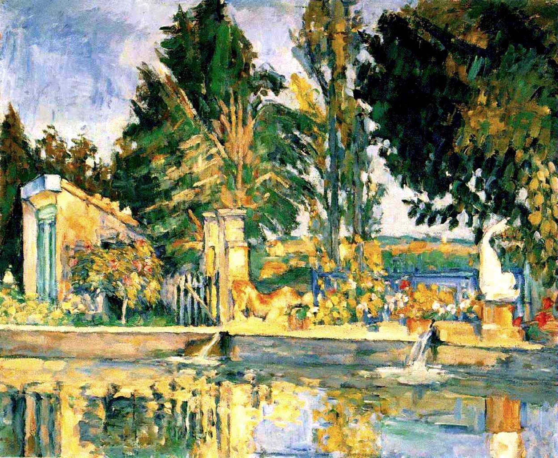 Jas de Bouffan, the pool by Paul Cézanne