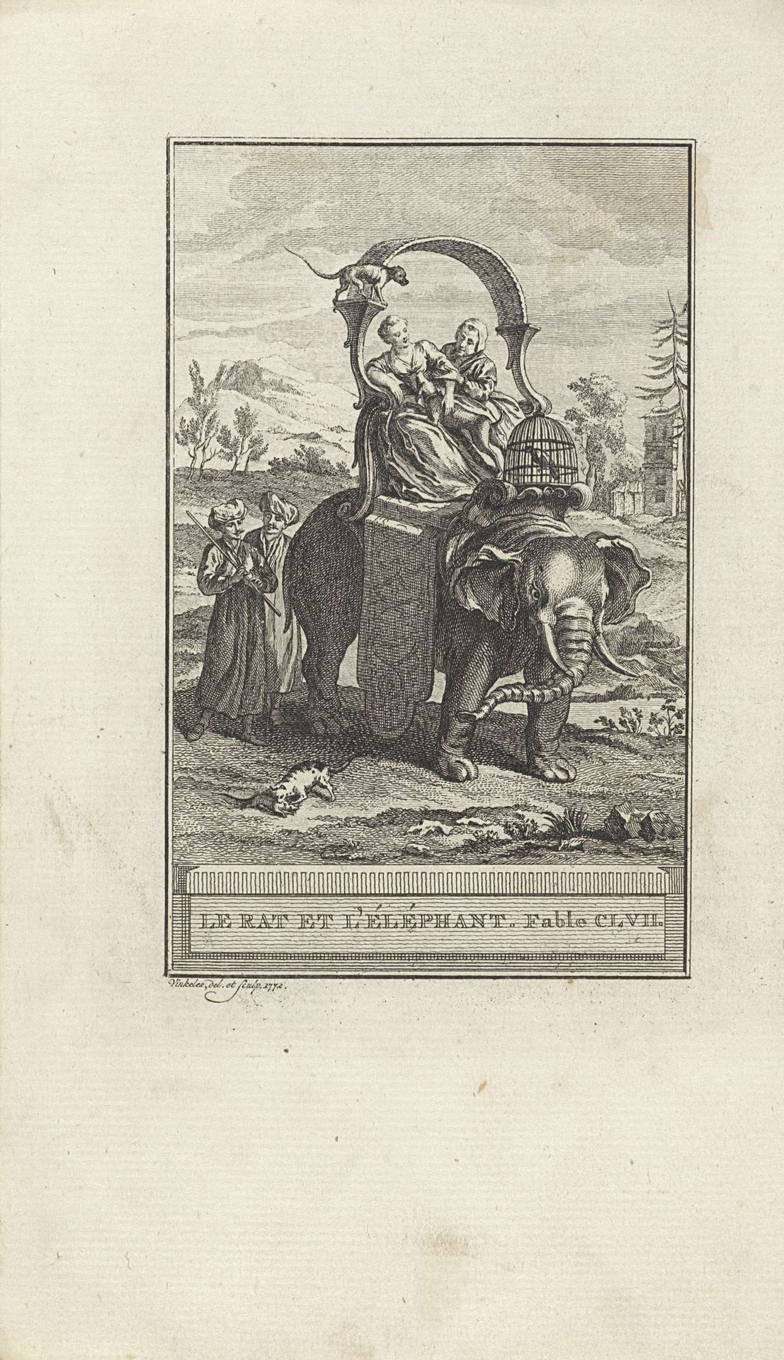 De olifant en de rat by Reinier Vinkeles