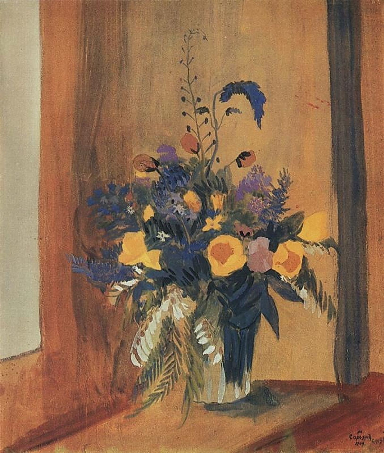 Steppe flowers by Martiros Sarian
