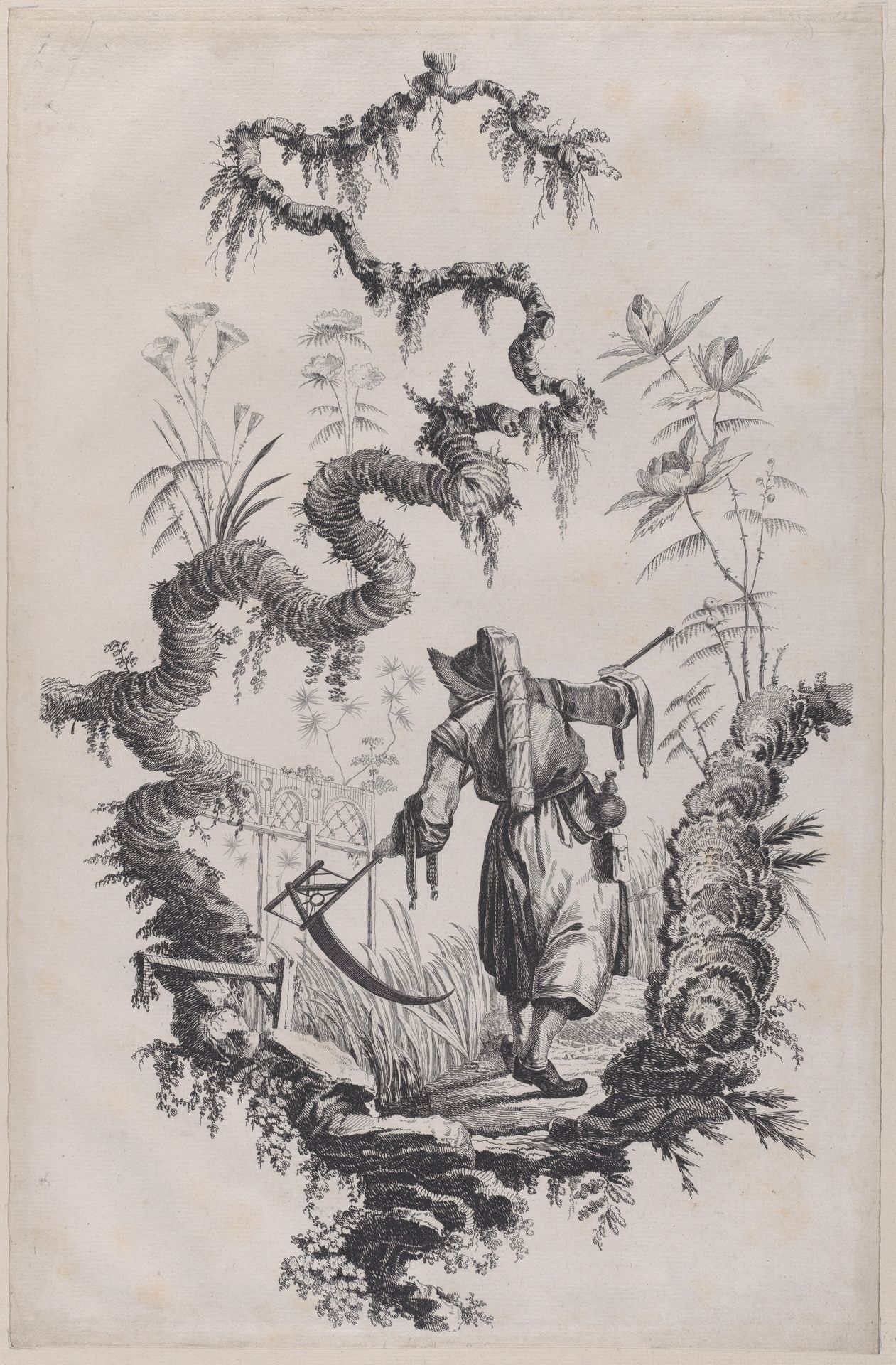 Chinoiserie Ornament Print by Jean Pillement