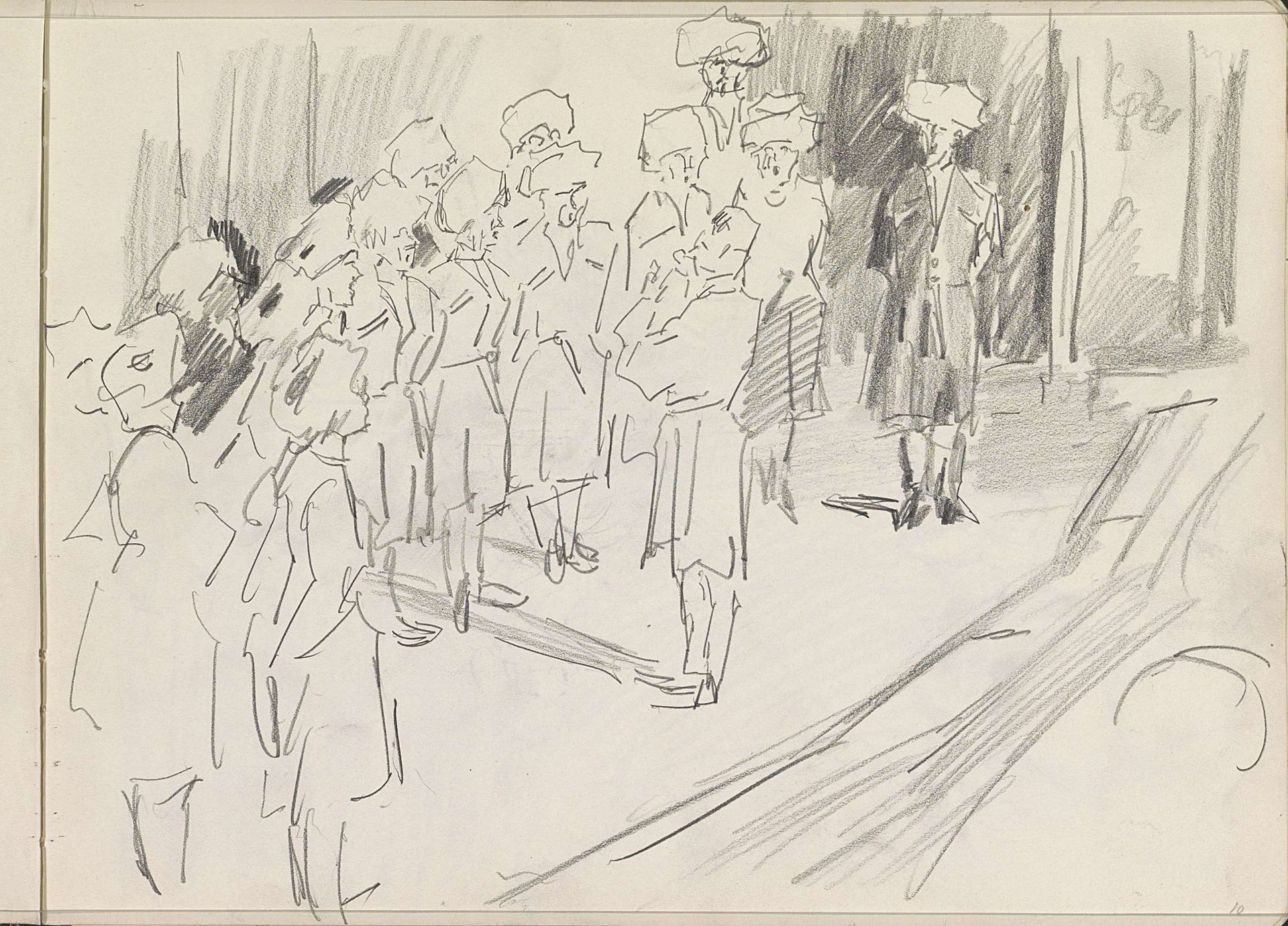 Kozakkenkoor by Isaac Israels