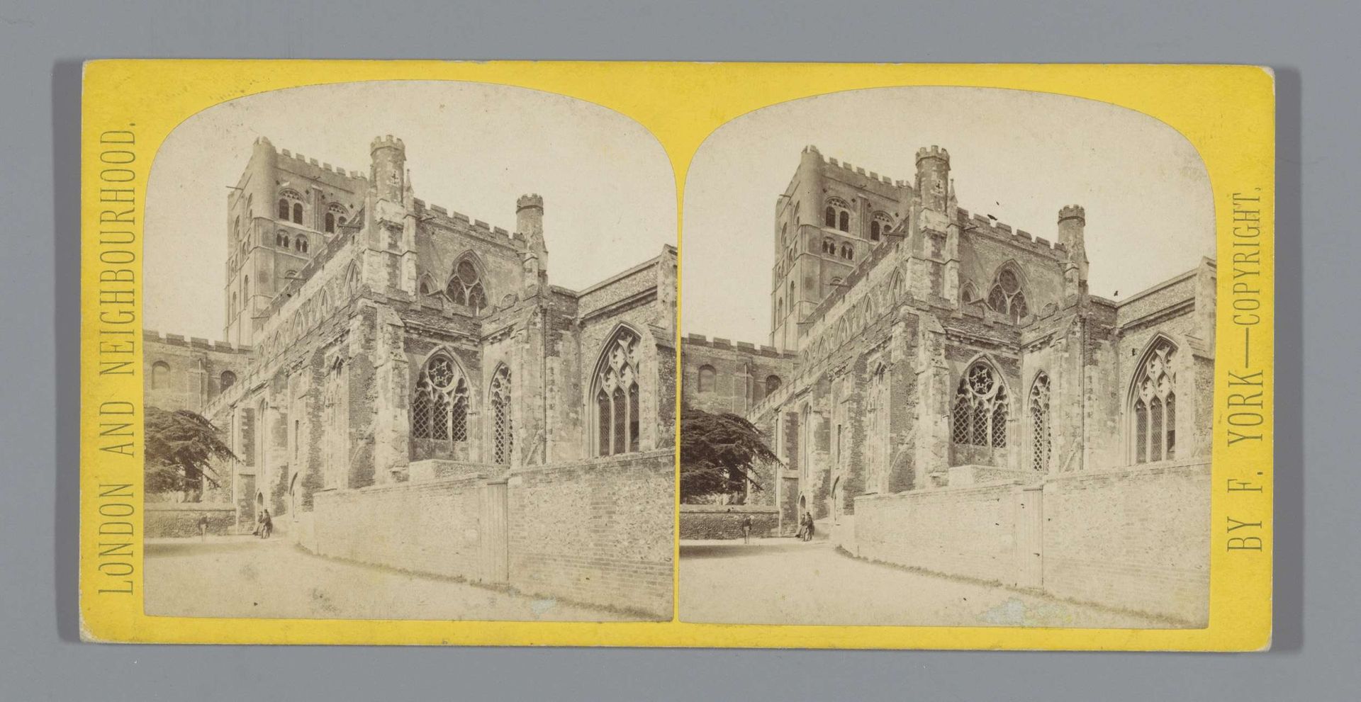 Exterieur van de abdijkerk van Sint-Albanus by Frederick York