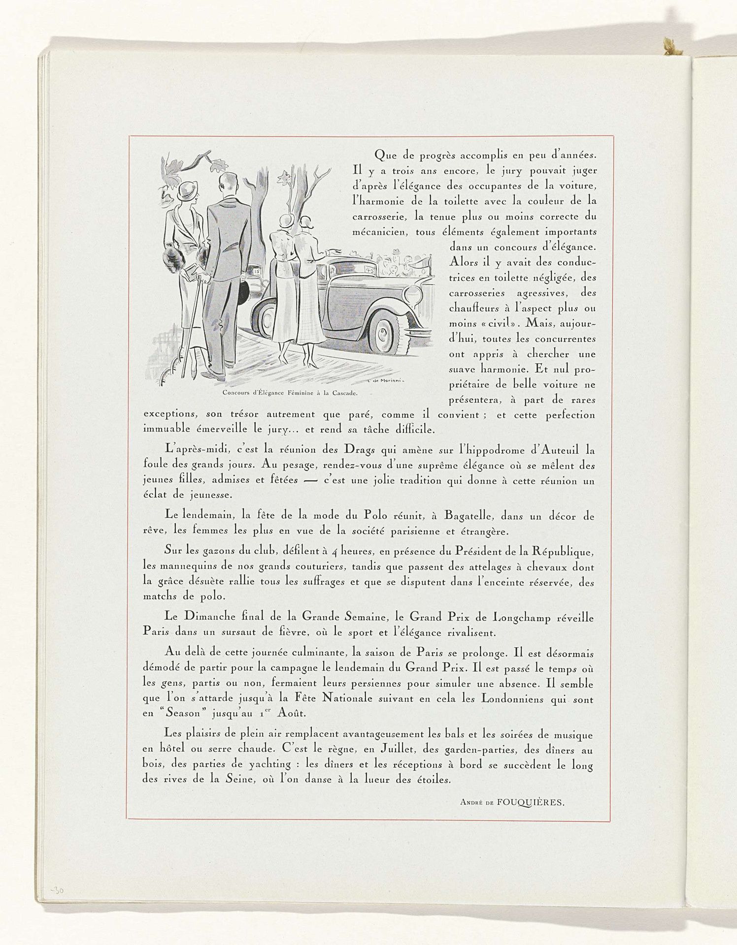 Art - Goût - Beauté, Feuillets de l' élégance féminine, Juin 1932, No. 142, 12e Année, p. 30 by H. Rouit