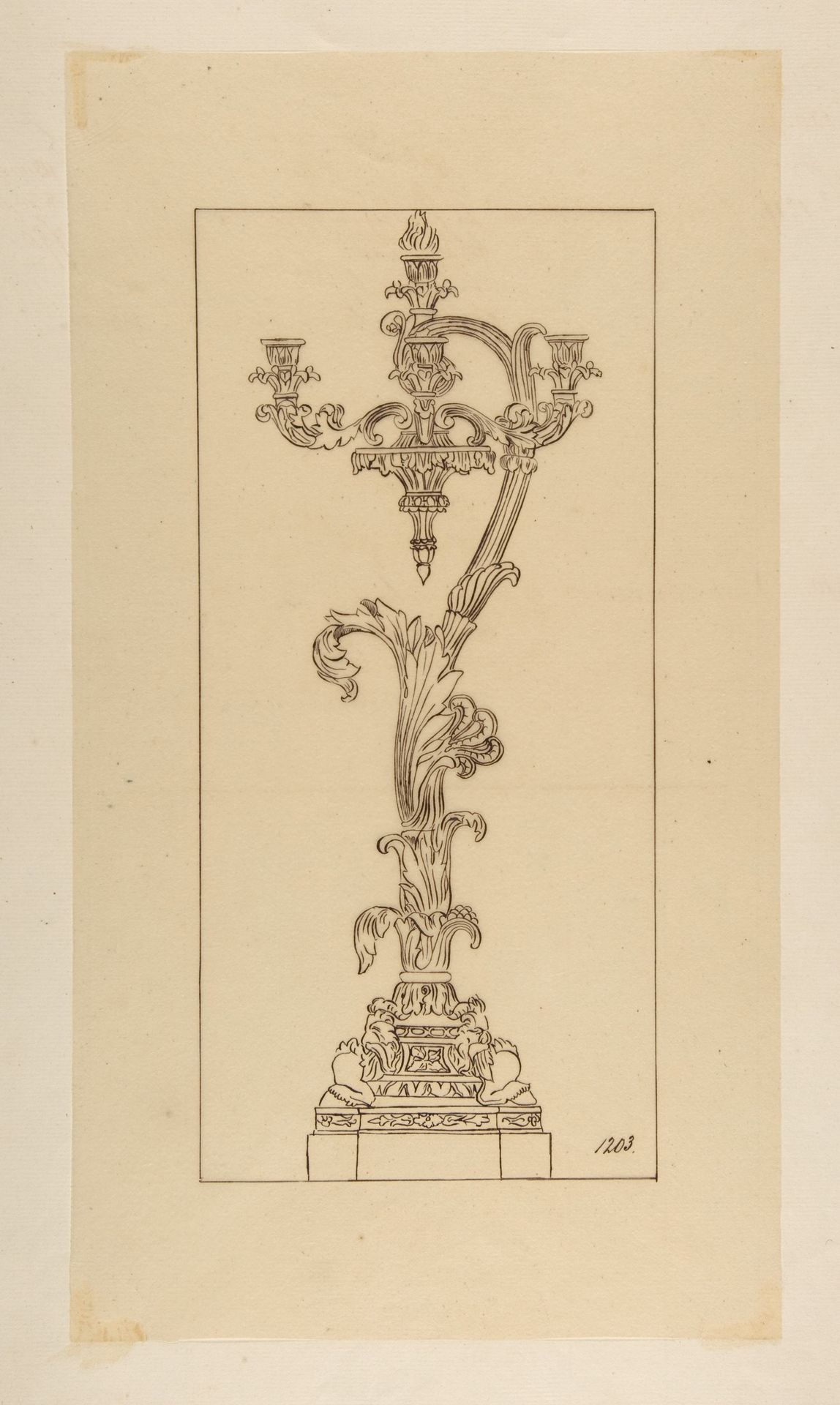 Design for a Candelabra by Anonymous
