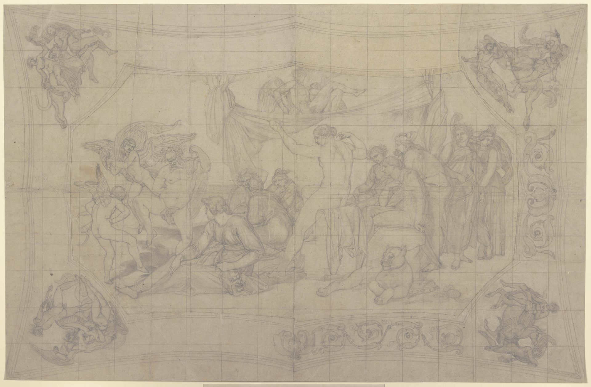 Bacchus among the muses by Bonaventura Genelli