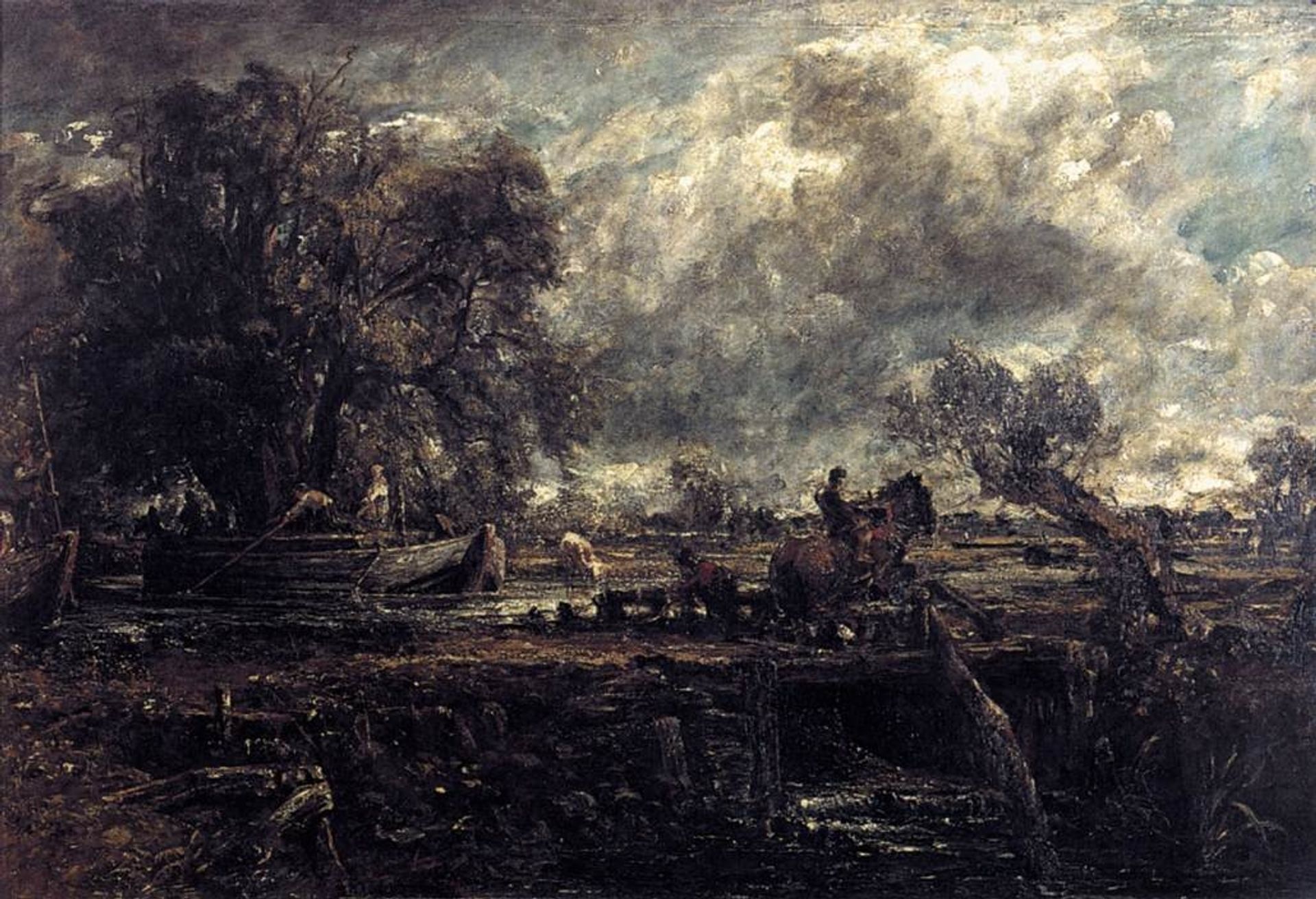 Sketch for The Leaping Horse by John Constable