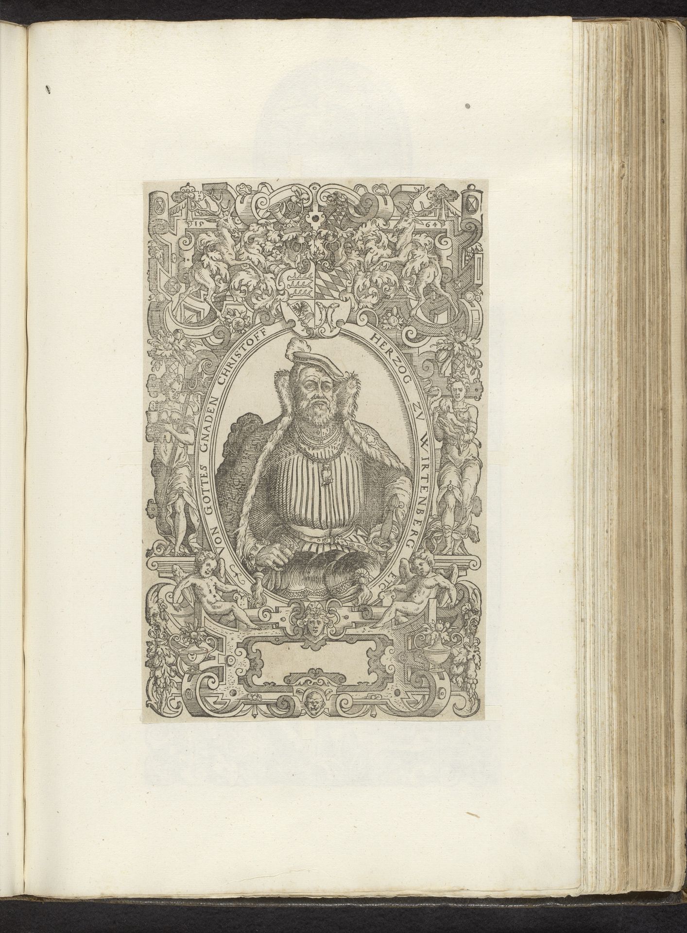 Portret van Christoph von Württemberg by Jost Amman
