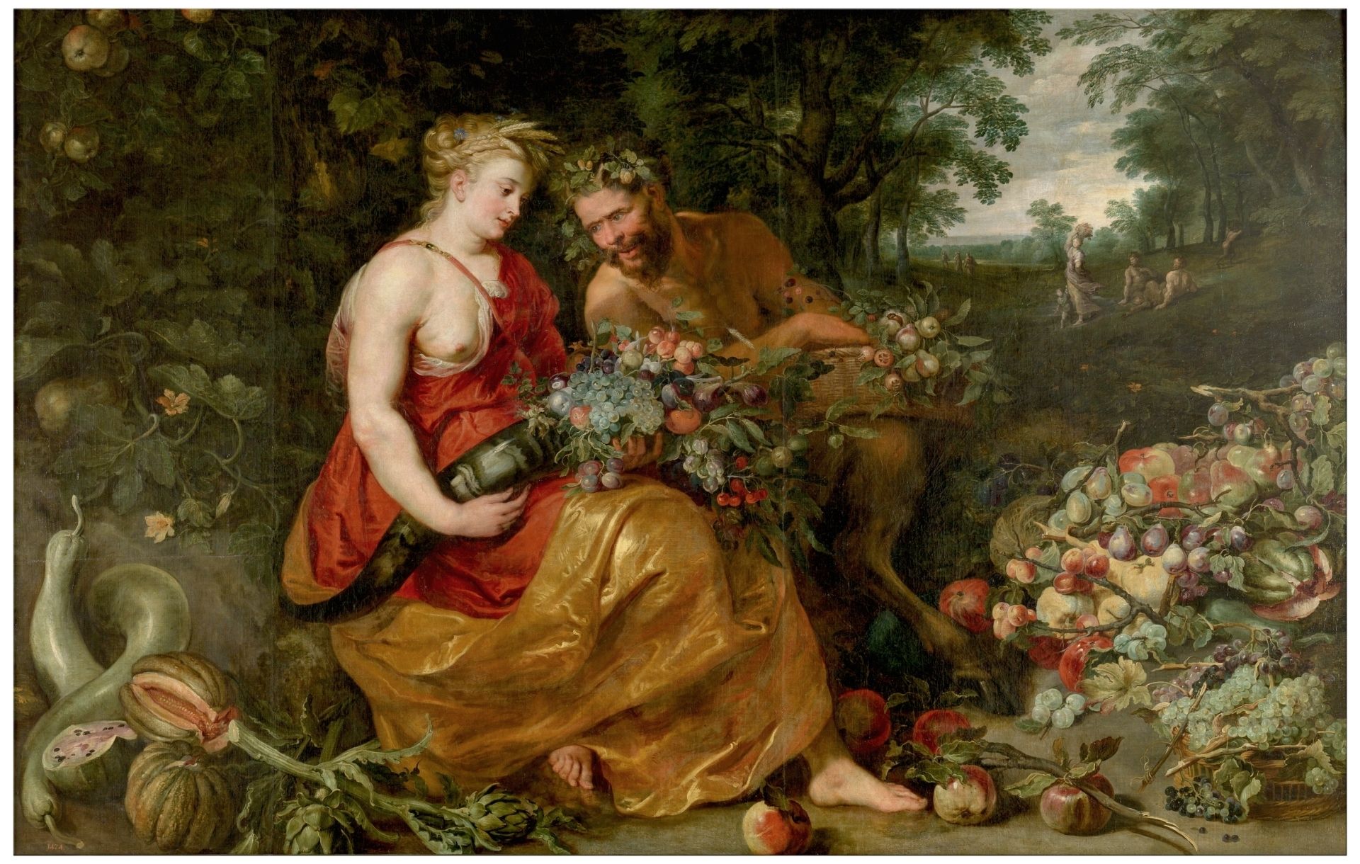 Ceres and Pan by Peter Paul Rubens