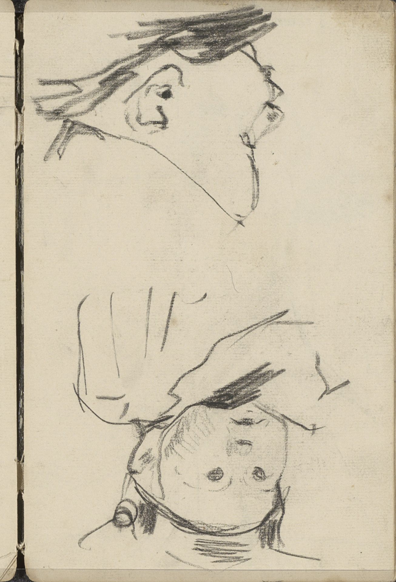 Twee studies van een jong kind by George Hendrik Breitner