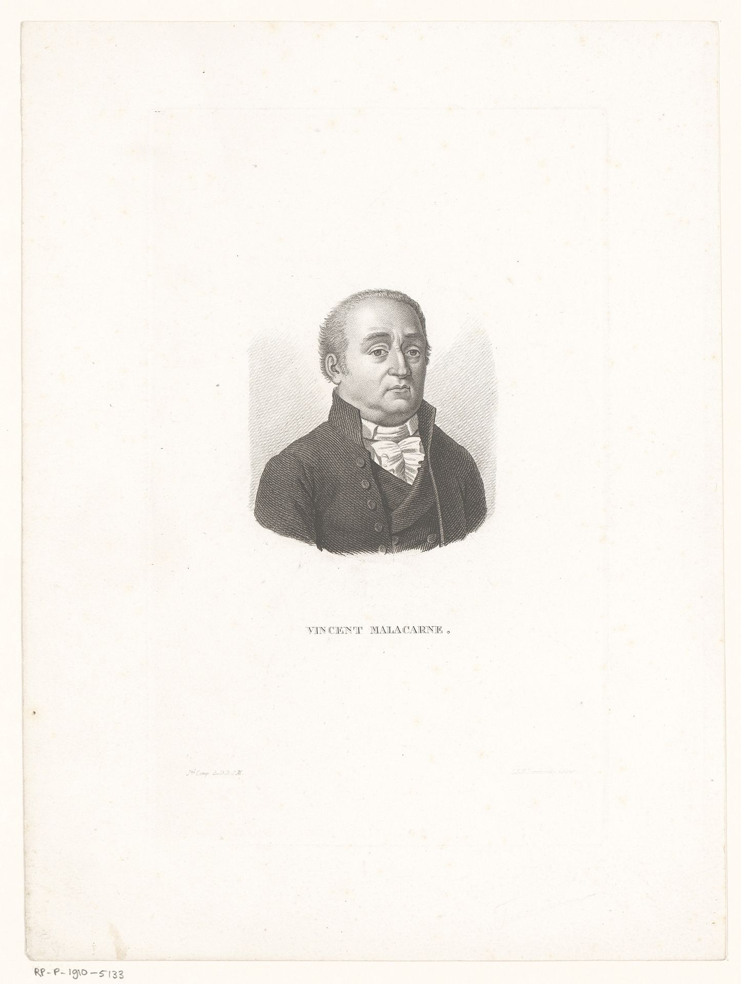 Portret van Vincenzo Malacarne by Charles Aimé Forestier
