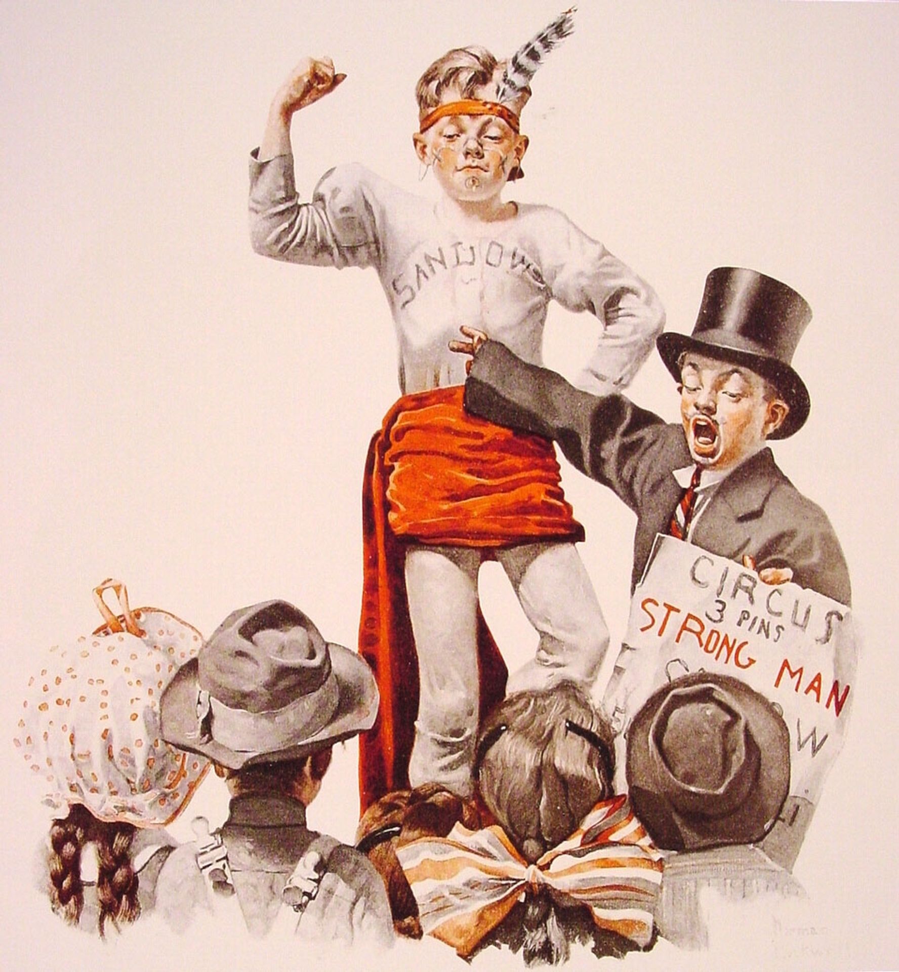 The Circus Barker - Norman Rockwell | Artera