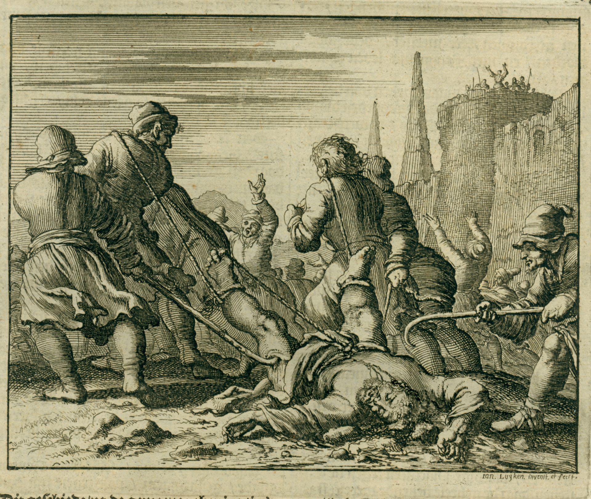 Death of Mark the Evangelist, Alexandria, AD 64 by Jan Luyken